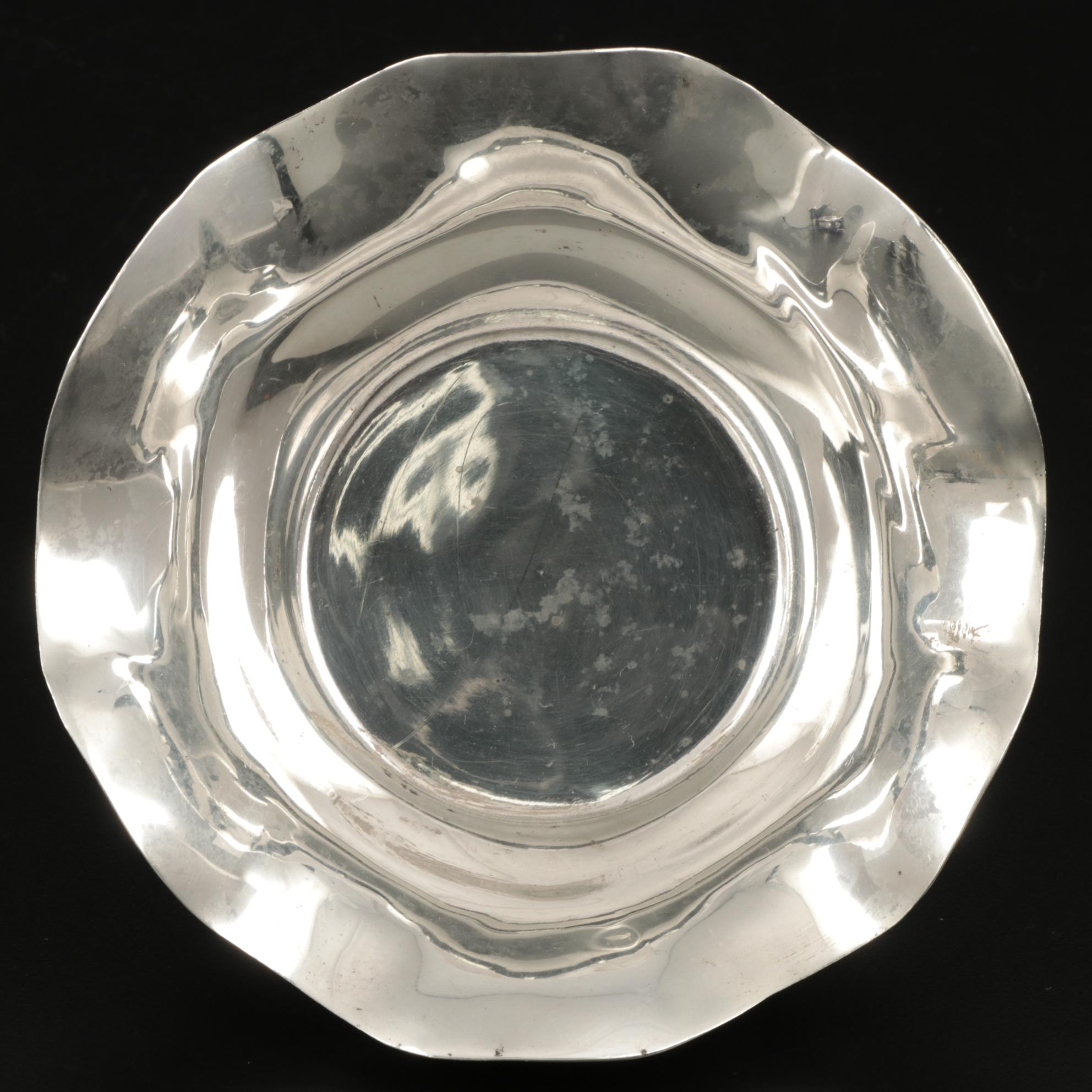 Webster Sterling Silver Porringer Bowl and Mexican 925 Silver Candy Dishes