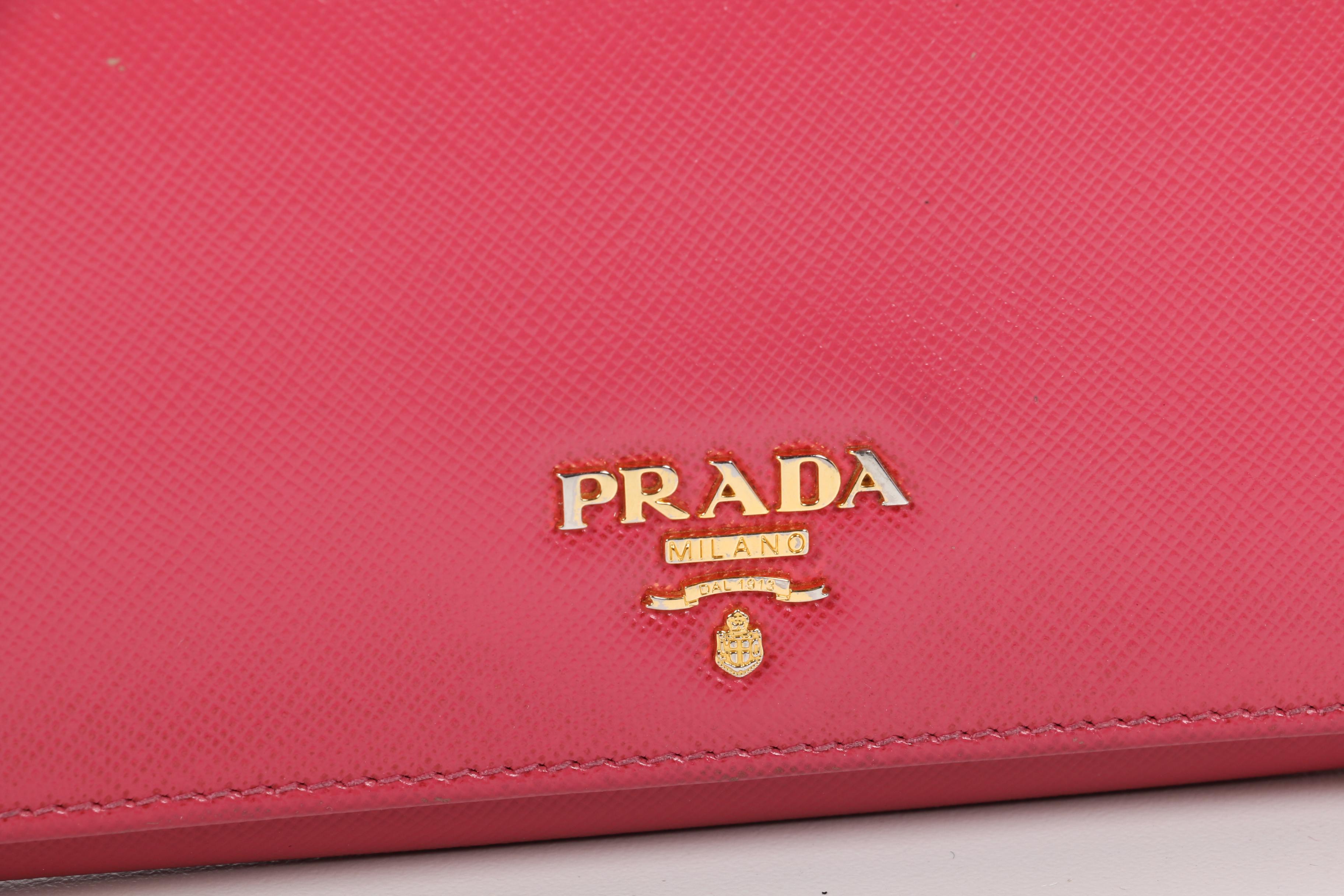 Prada Saffiano Leather Continental Flap Wallet