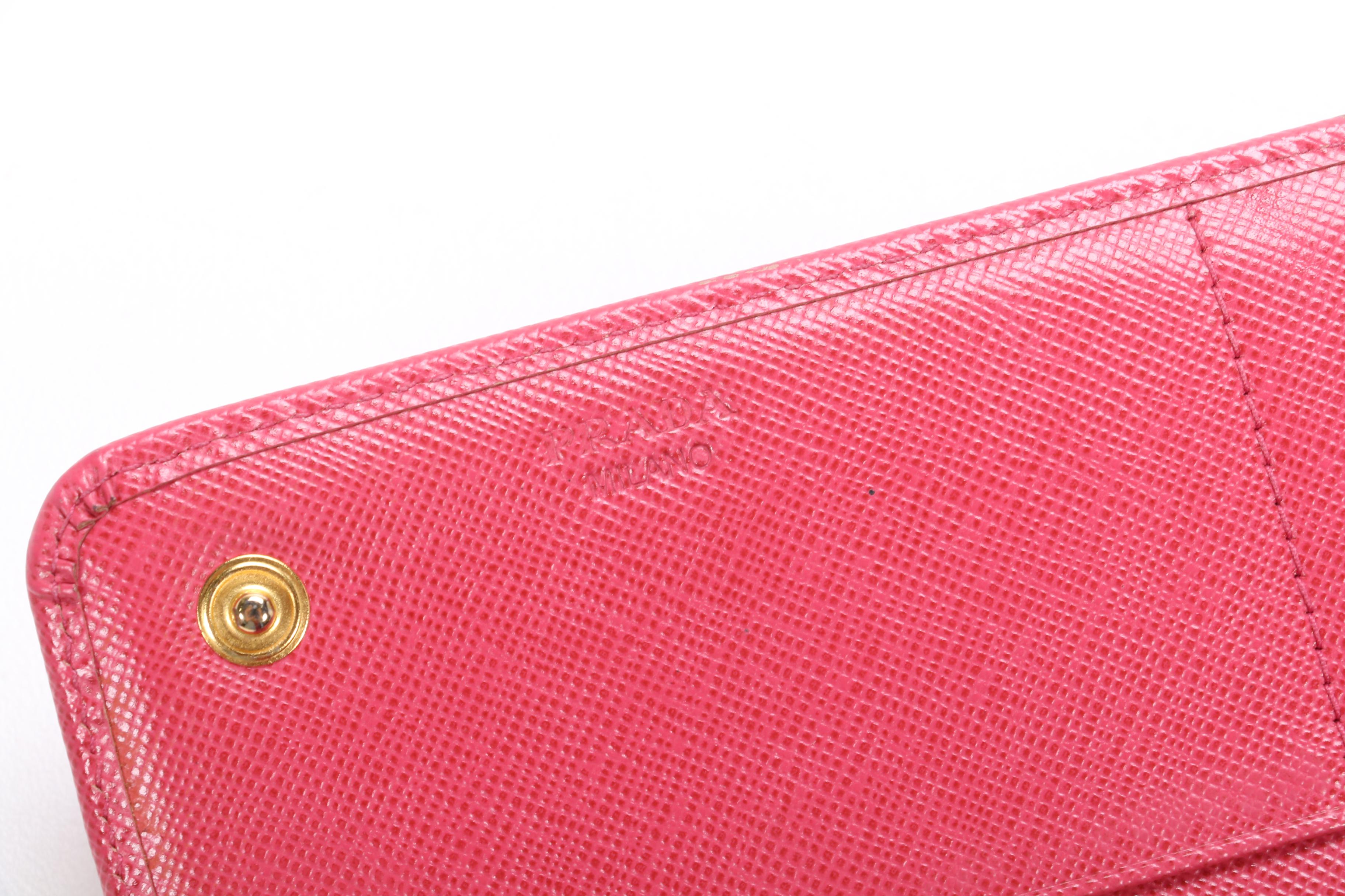 Prada Saffiano Leather Continental Flap Wallet