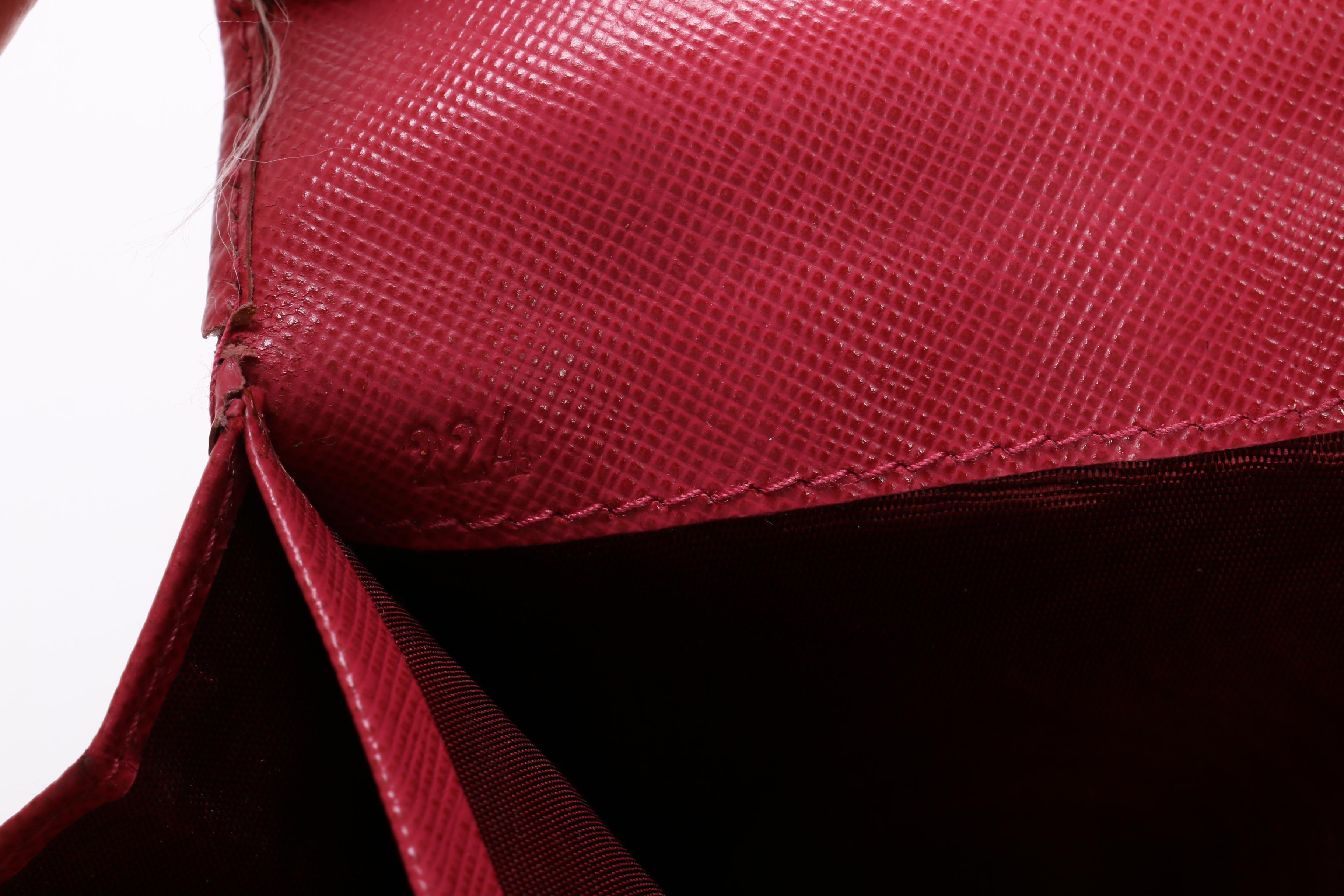 Prada Saffiano Leather Continental Flap Wallet