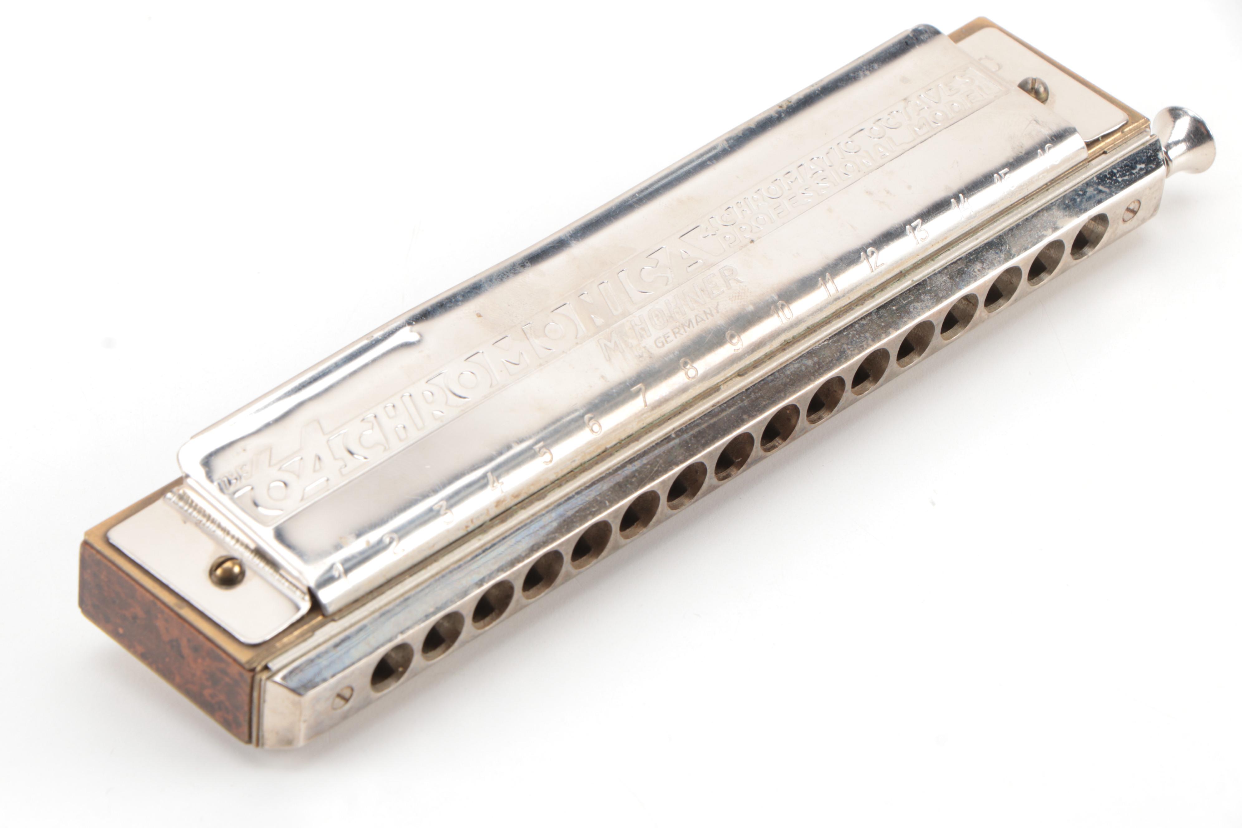 Hohner 64 Chromonica and Trutone Hawaiian Guitar Pitch Pipe No. P8