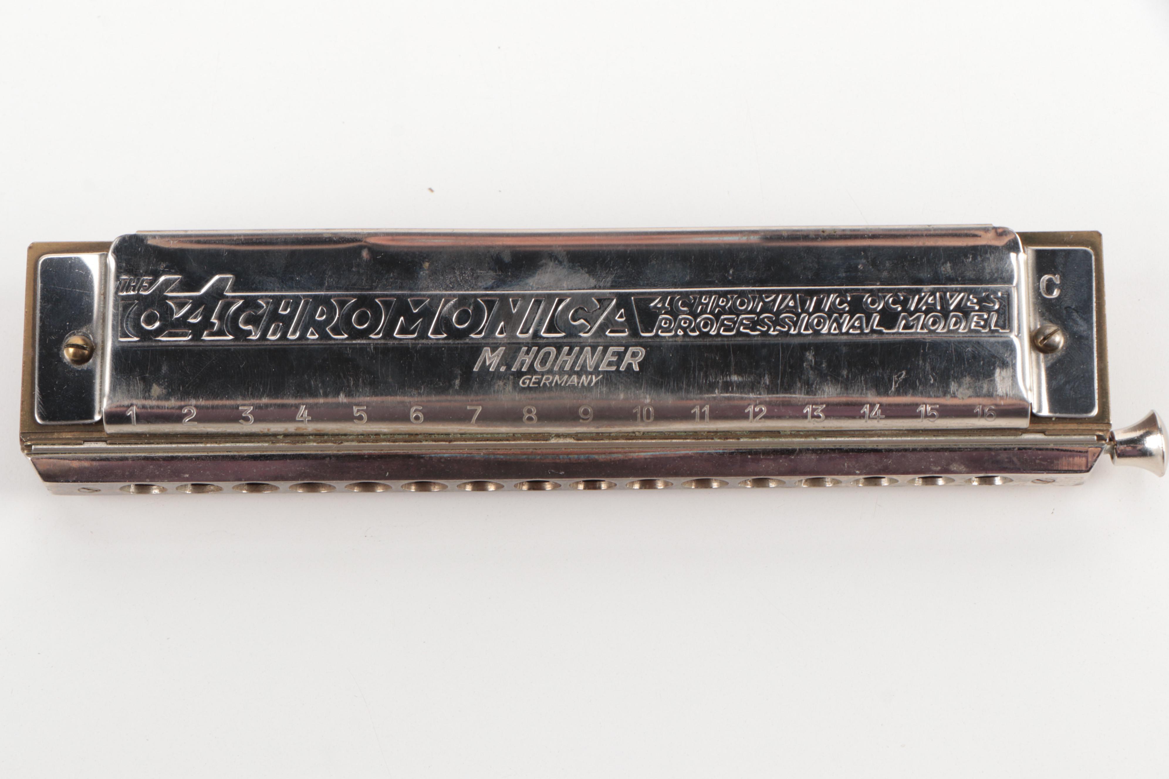 Hohner 64 Chromonica and Trutone Hawaiian Guitar Pitch Pipe No. P8