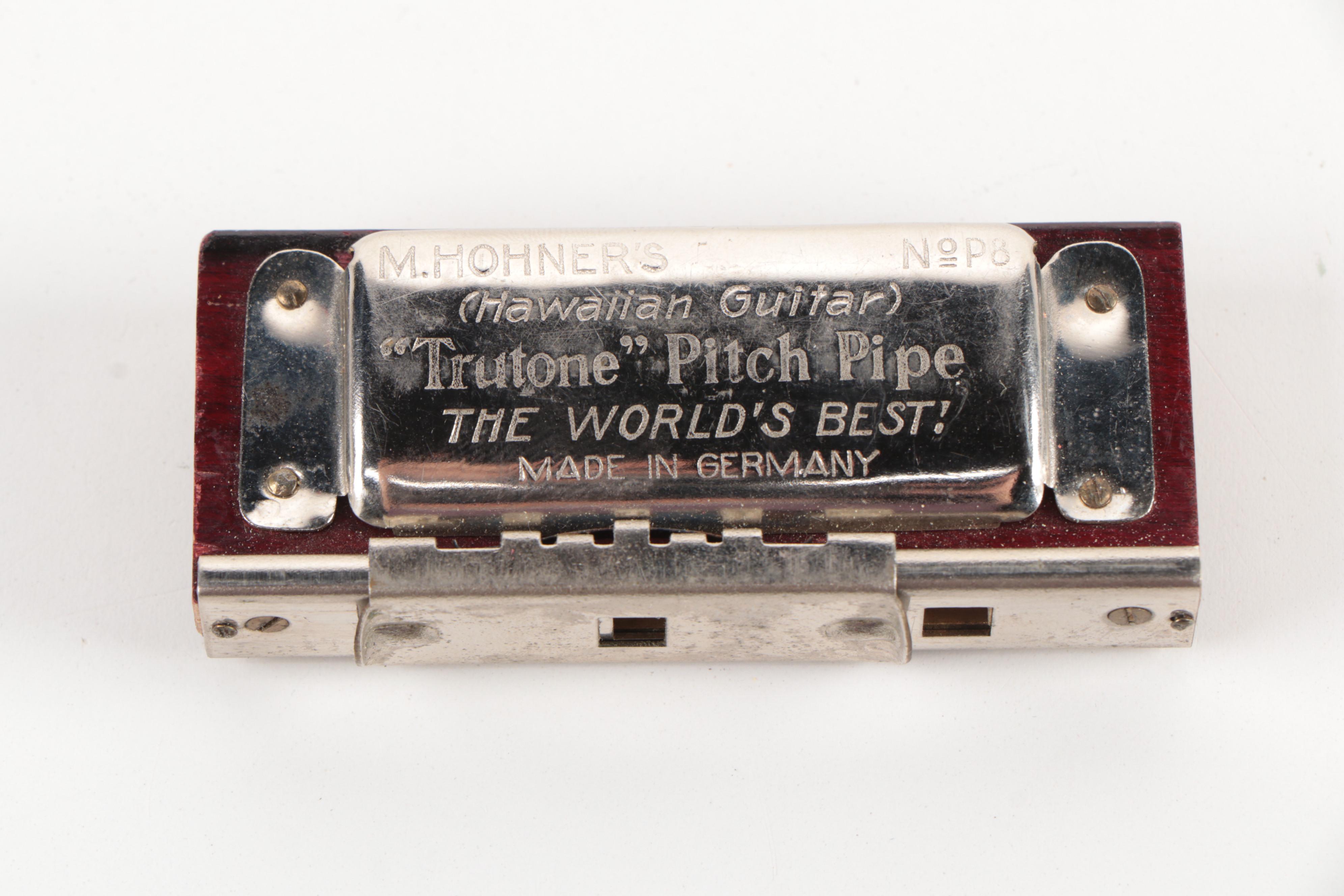 Hohner 64 Chromonica and Trutone Hawaiian Guitar Pitch Pipe No. P8