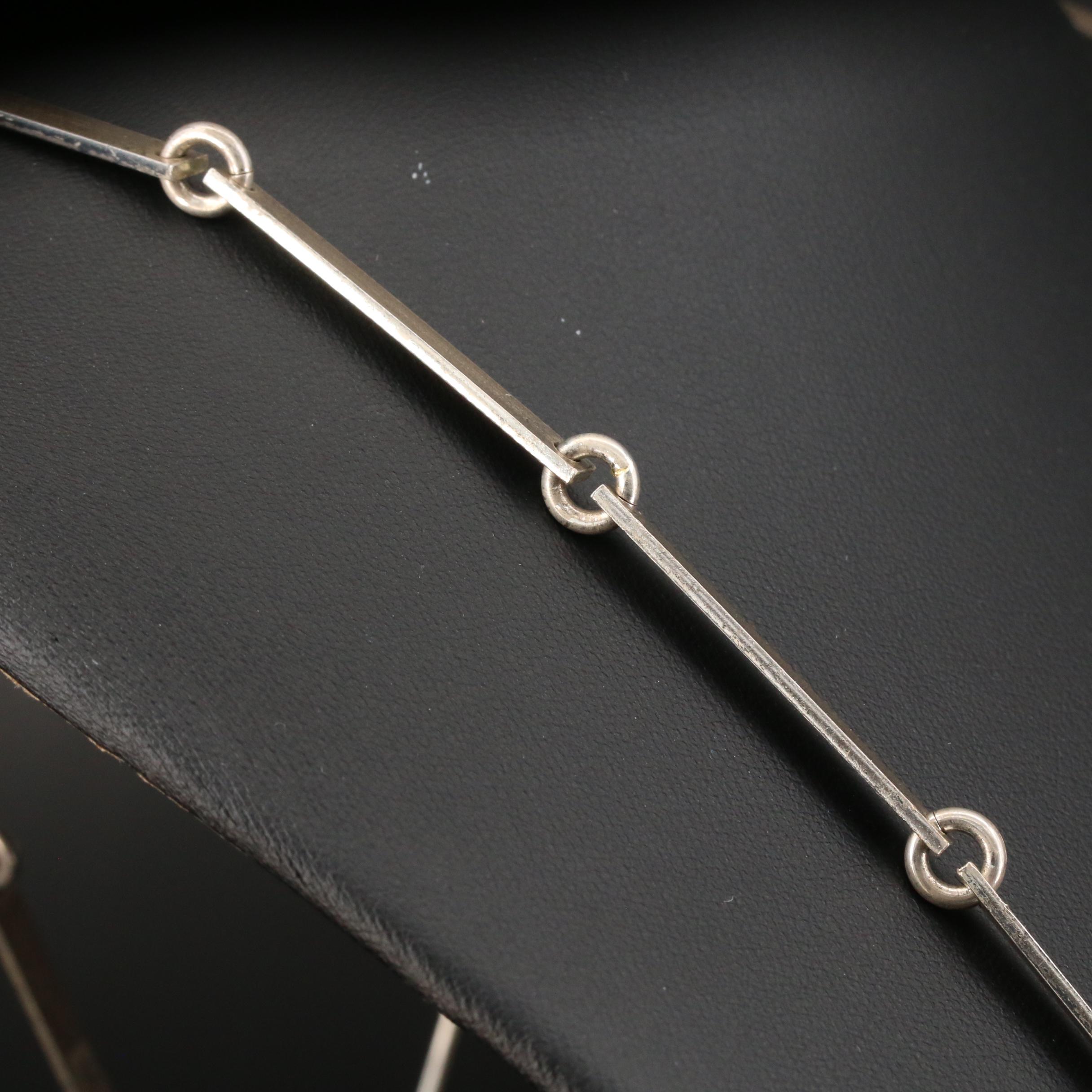 Vintage Bjorn Weckstrom for Lapponia Modernist Sterling "Birdman" Necklace