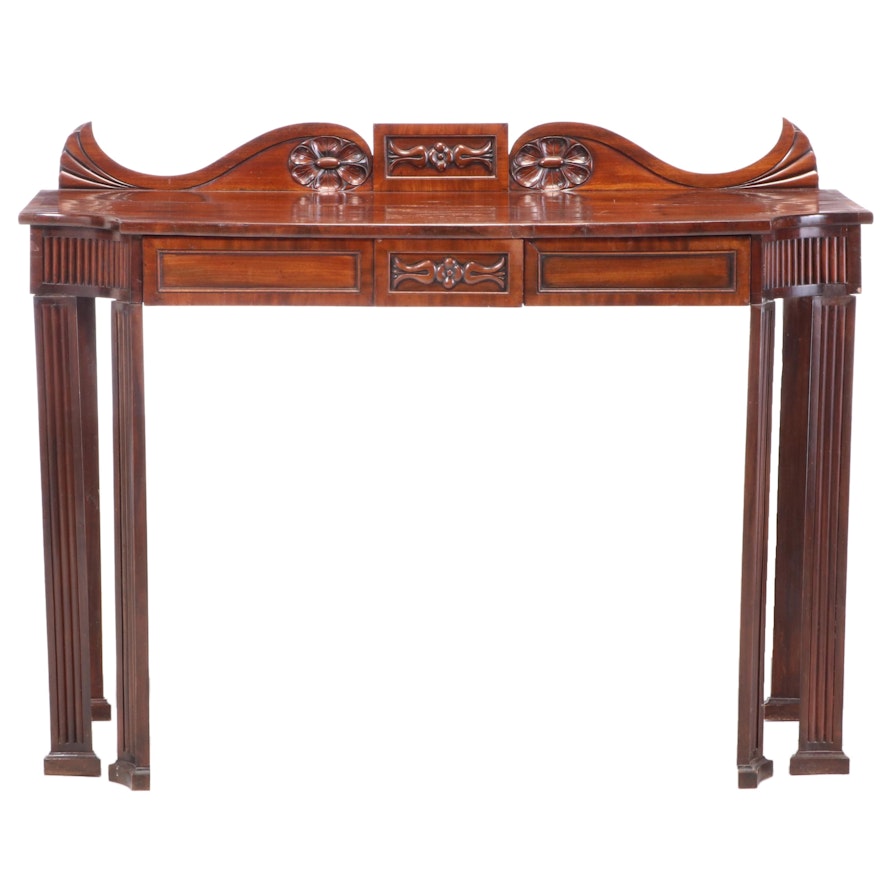 English Carved Mahogany Server, 19th Century and Later