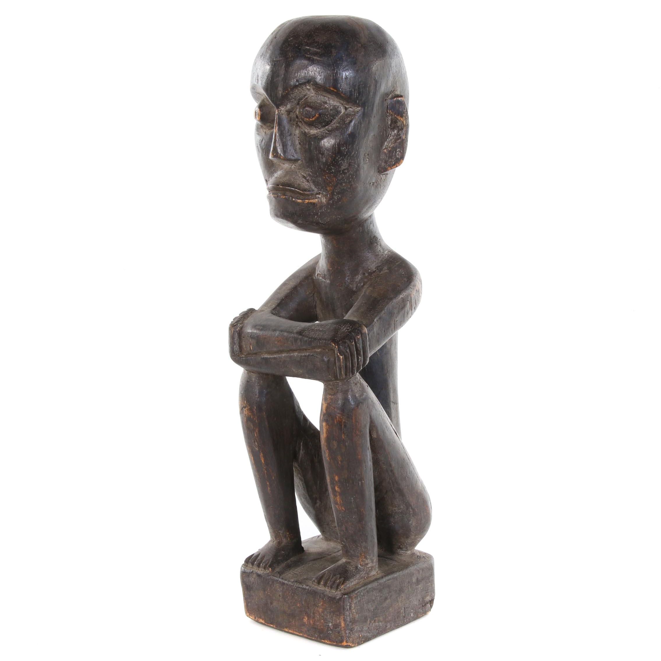 Ifugao "Bulul" Hand-Carved Wooden Statue, Philippines