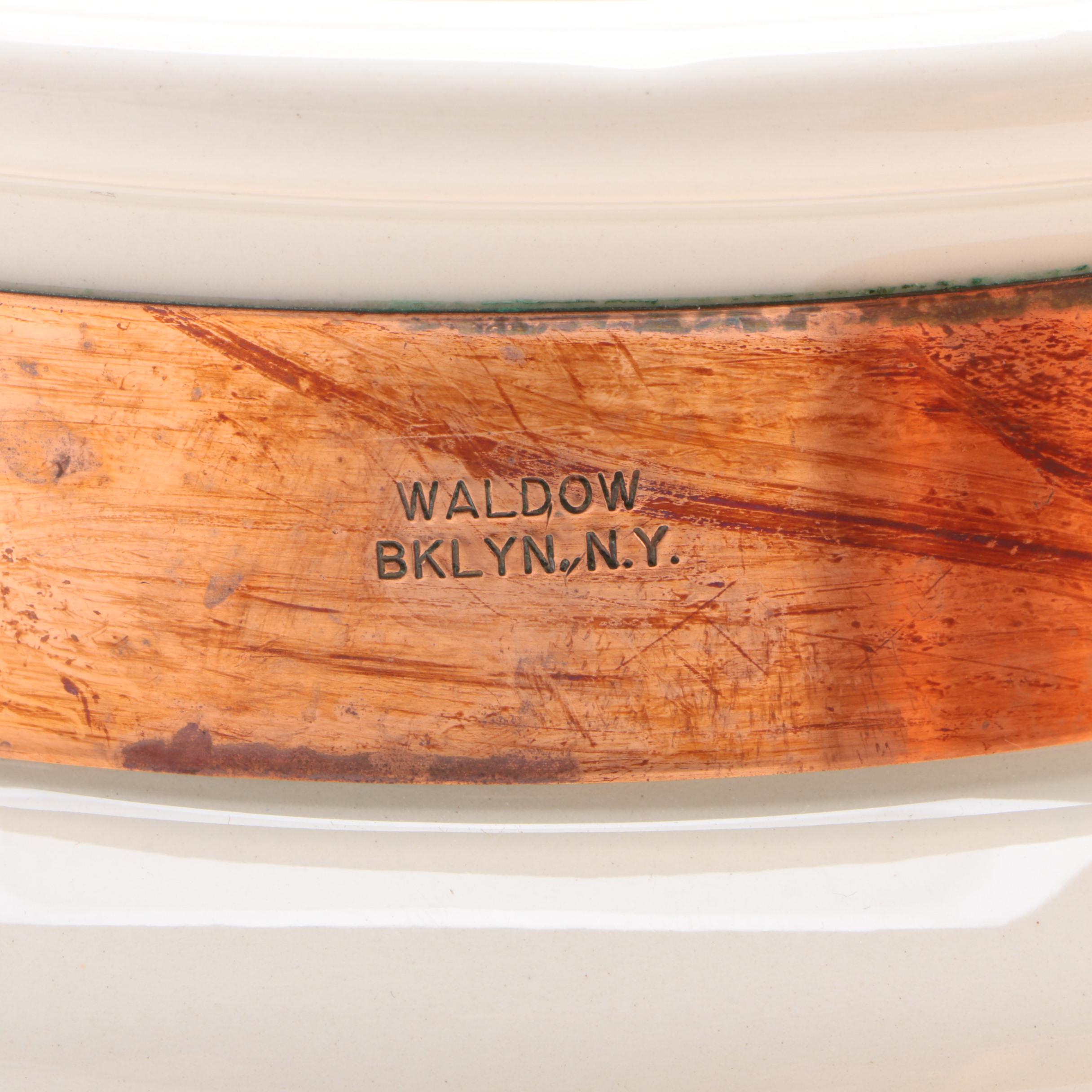 Waldow Copper Double Boiler with Porcelain Insert and Copral Stockpot