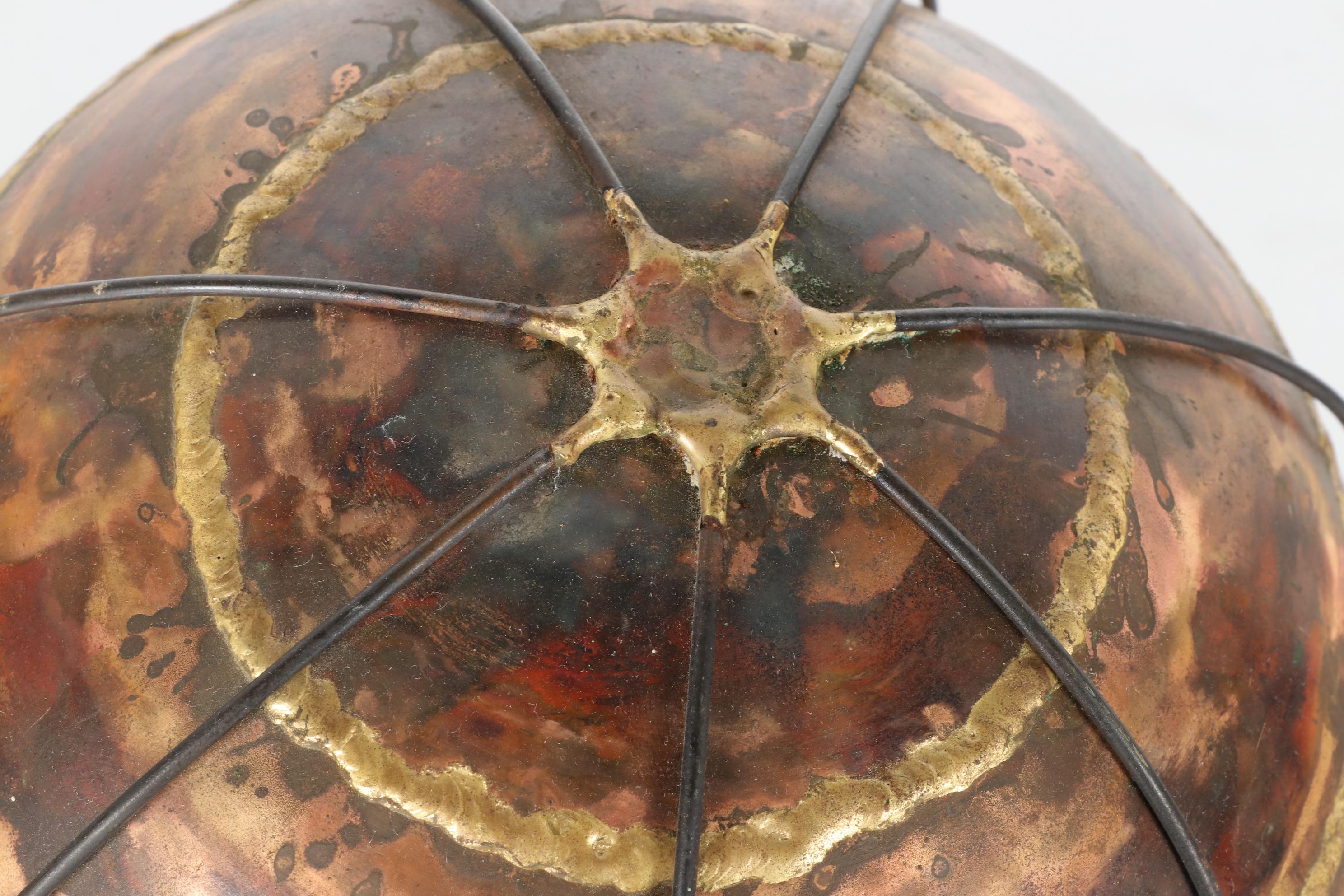 Bijan J. Bijan Welded Metal and Calcite Hot Air Balloon Sculpture