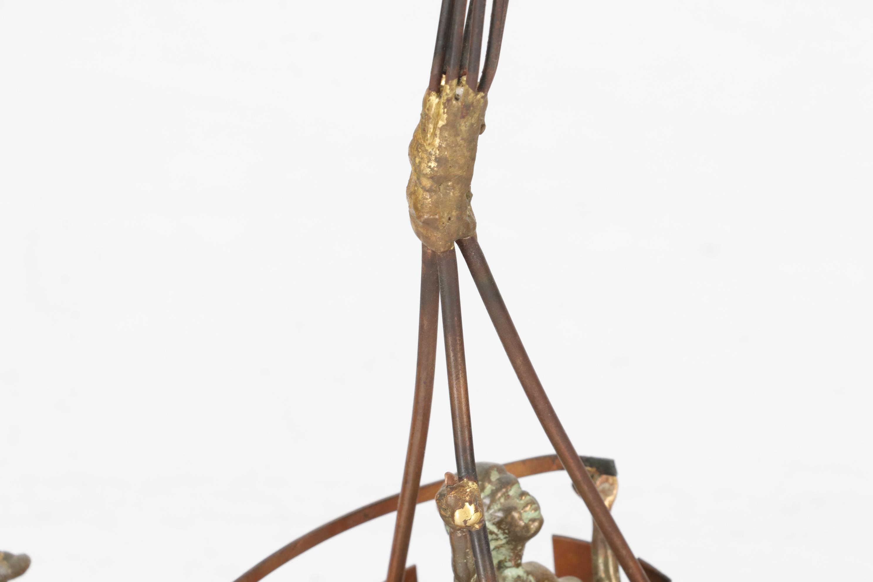 Bijan J. Bijan Welded Metal and Calcite Hot Air Balloon Sculpture