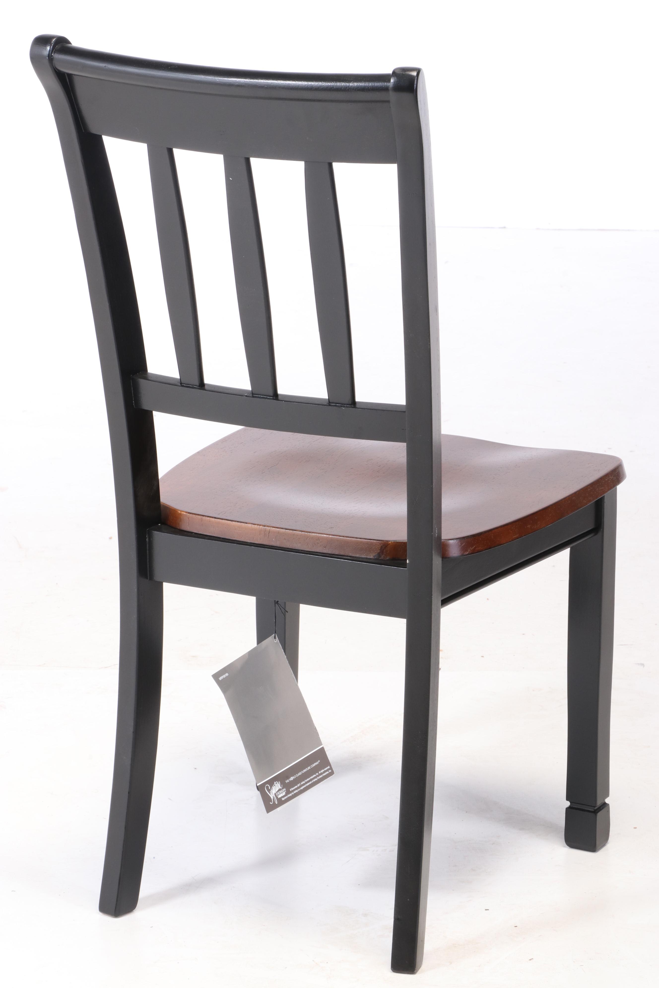 Contemporary Ebonized 5-Piece Dinette Set for Ashley Furniture