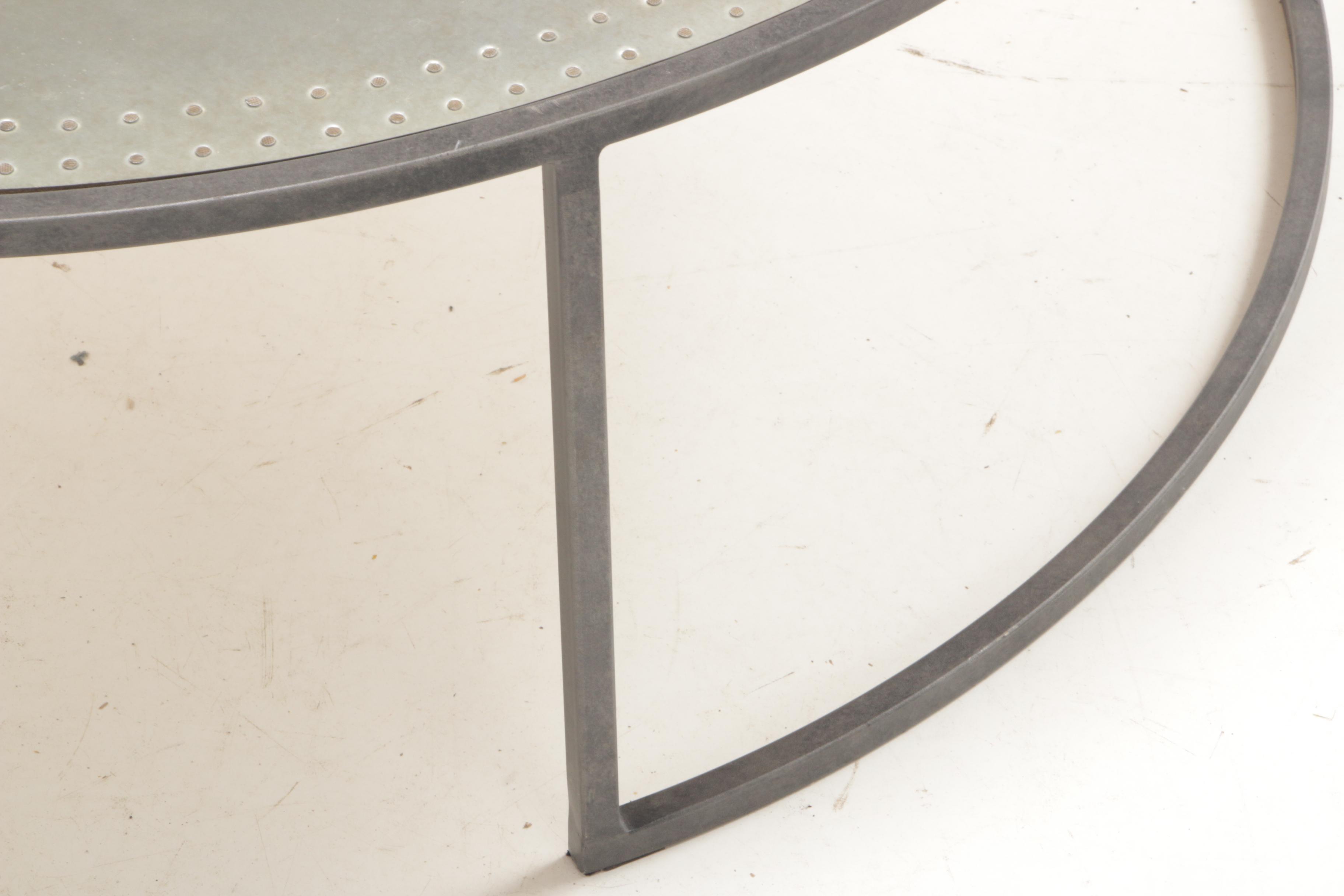 Catalina Industrial Style Metal Nesting Coffee Tables