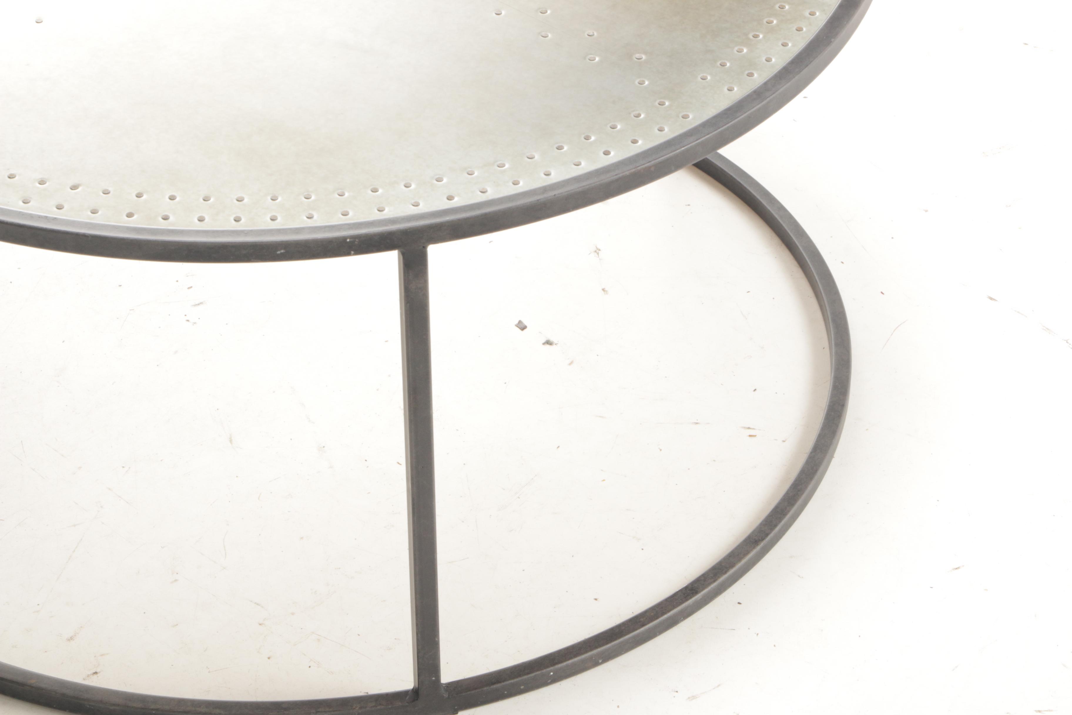 Catalina Industrial Style Metal Nesting Coffee Tables