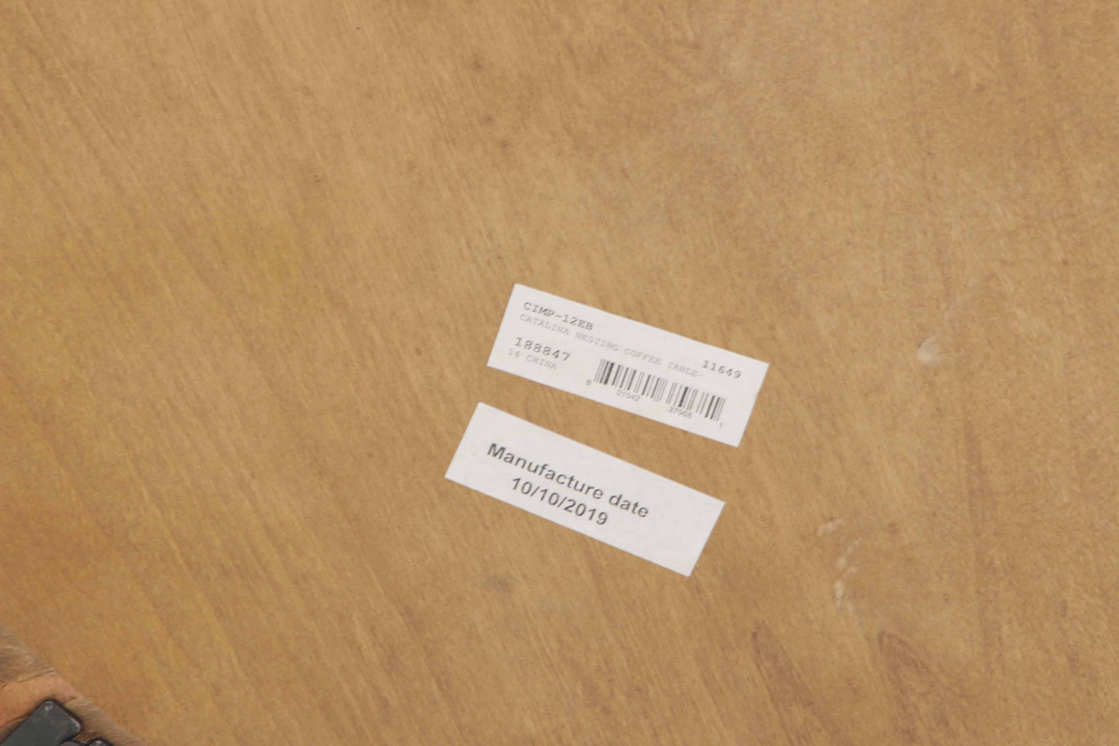 Catalina Industrial Style Metal Nesting Coffee Tables