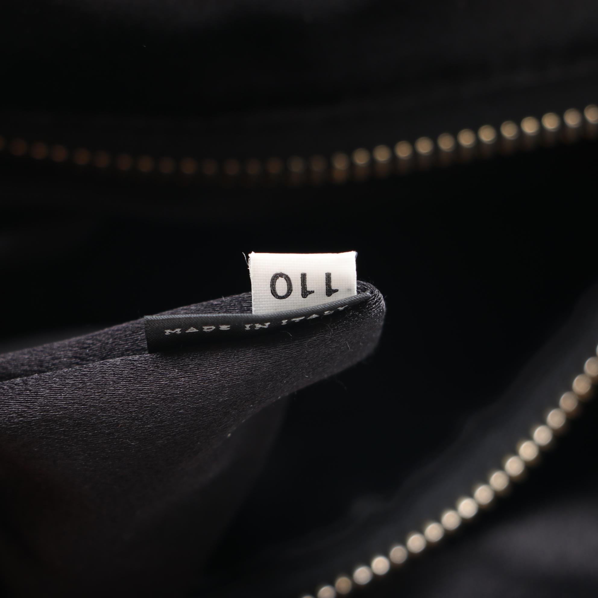 Prada Orange and Black Sequined Satin Open Top Tote