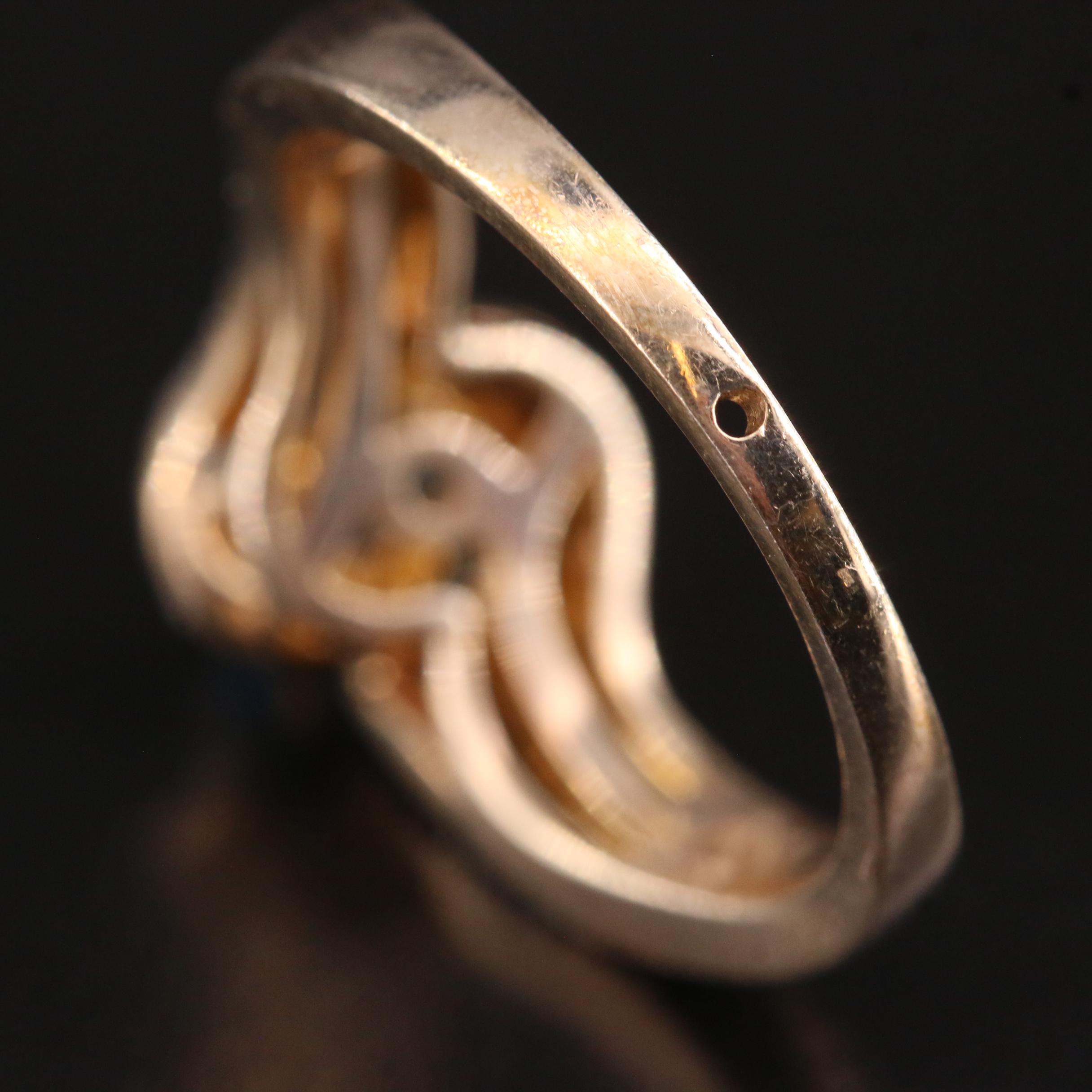 Sterling Silver Swiss BlueTopaz and Diamond Contour Ring