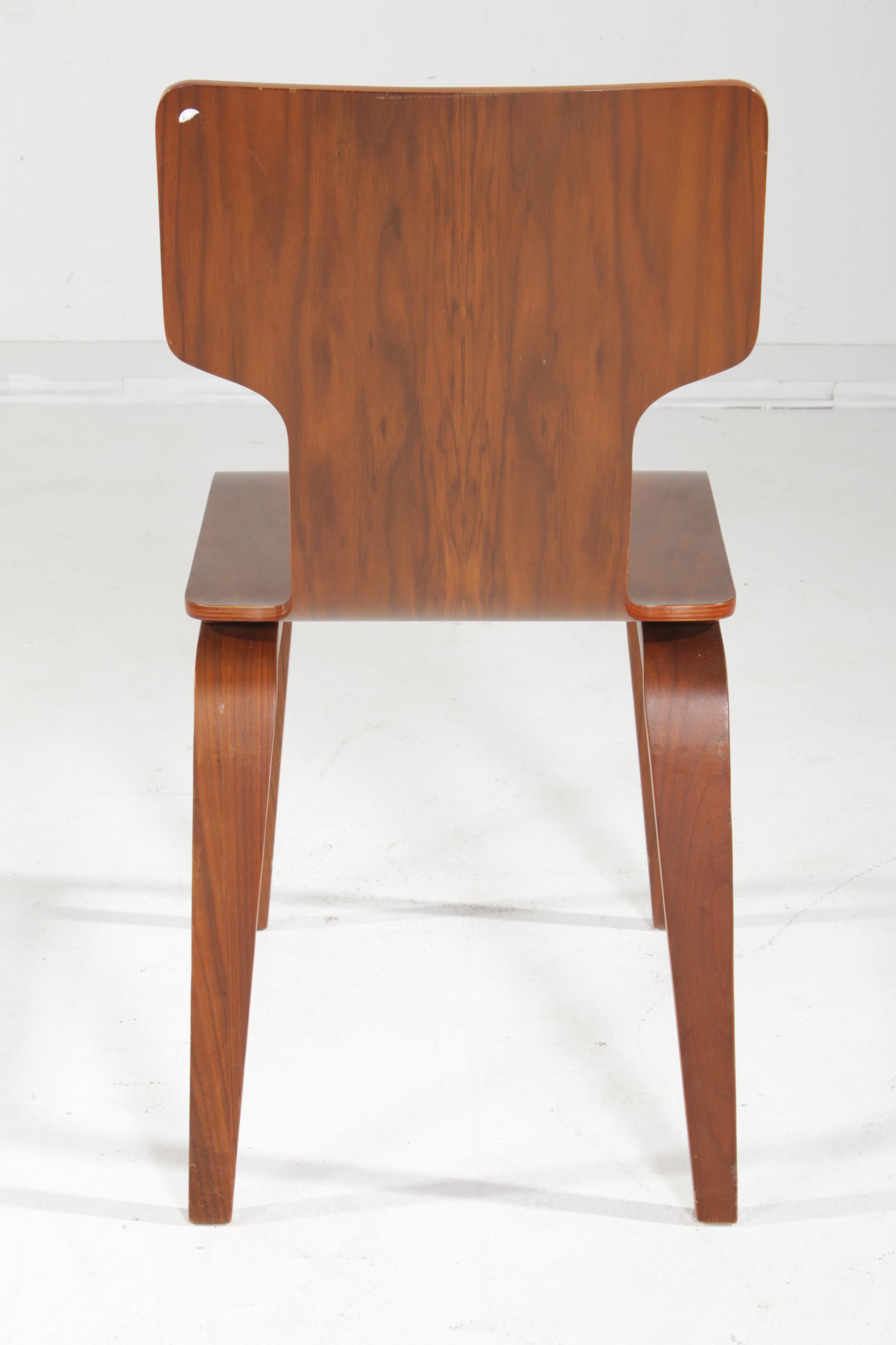 West Elm Bentwood Walnut Veneer Stackable Side Chairs