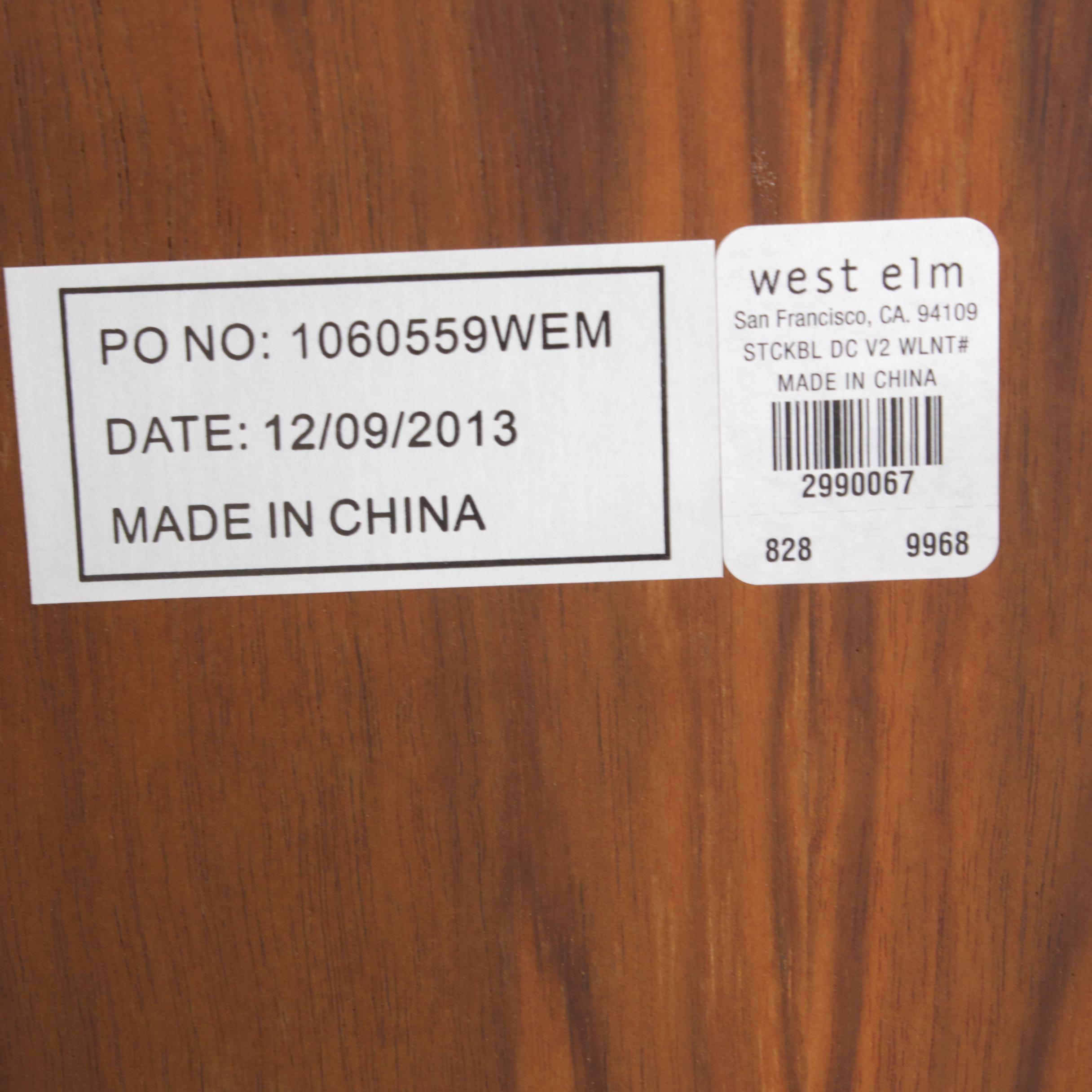 West Elm Bentwood Walnut Veneer Stackable Side Chairs