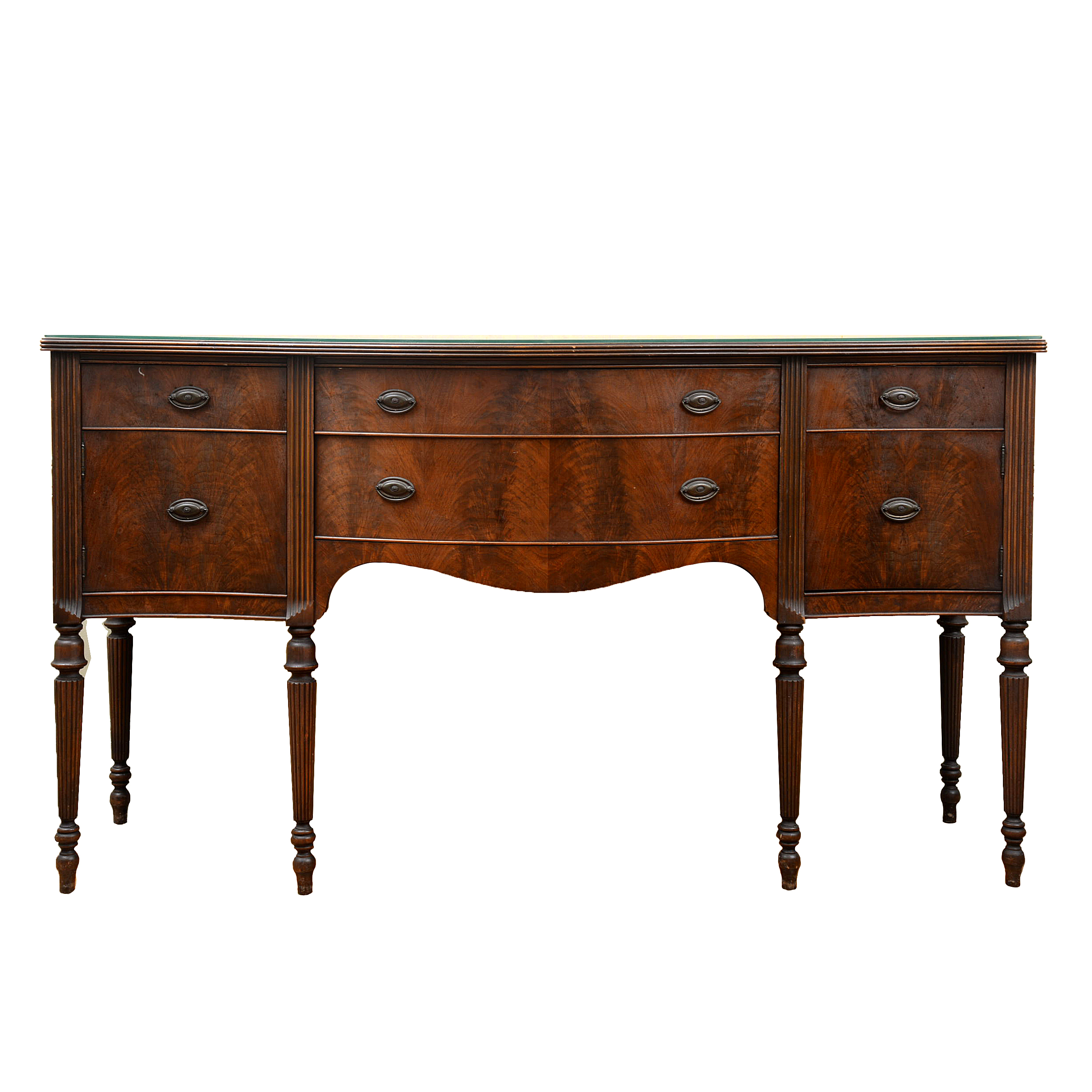 Federal Style Walnut Sideboard, Mid-20th Century