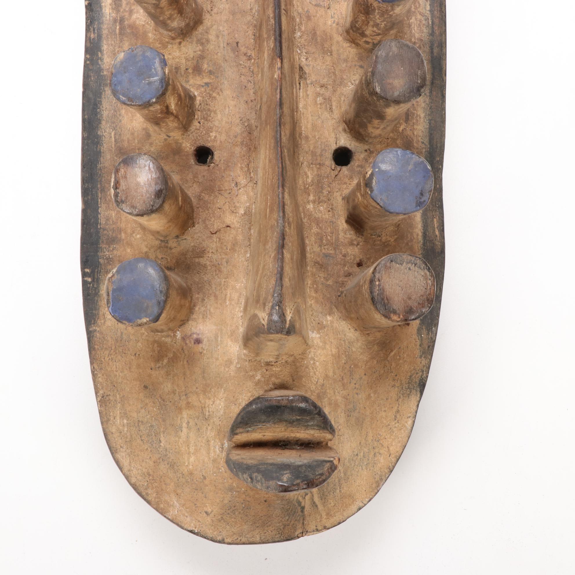 Grebo Style Hand-Carved Wood Mask