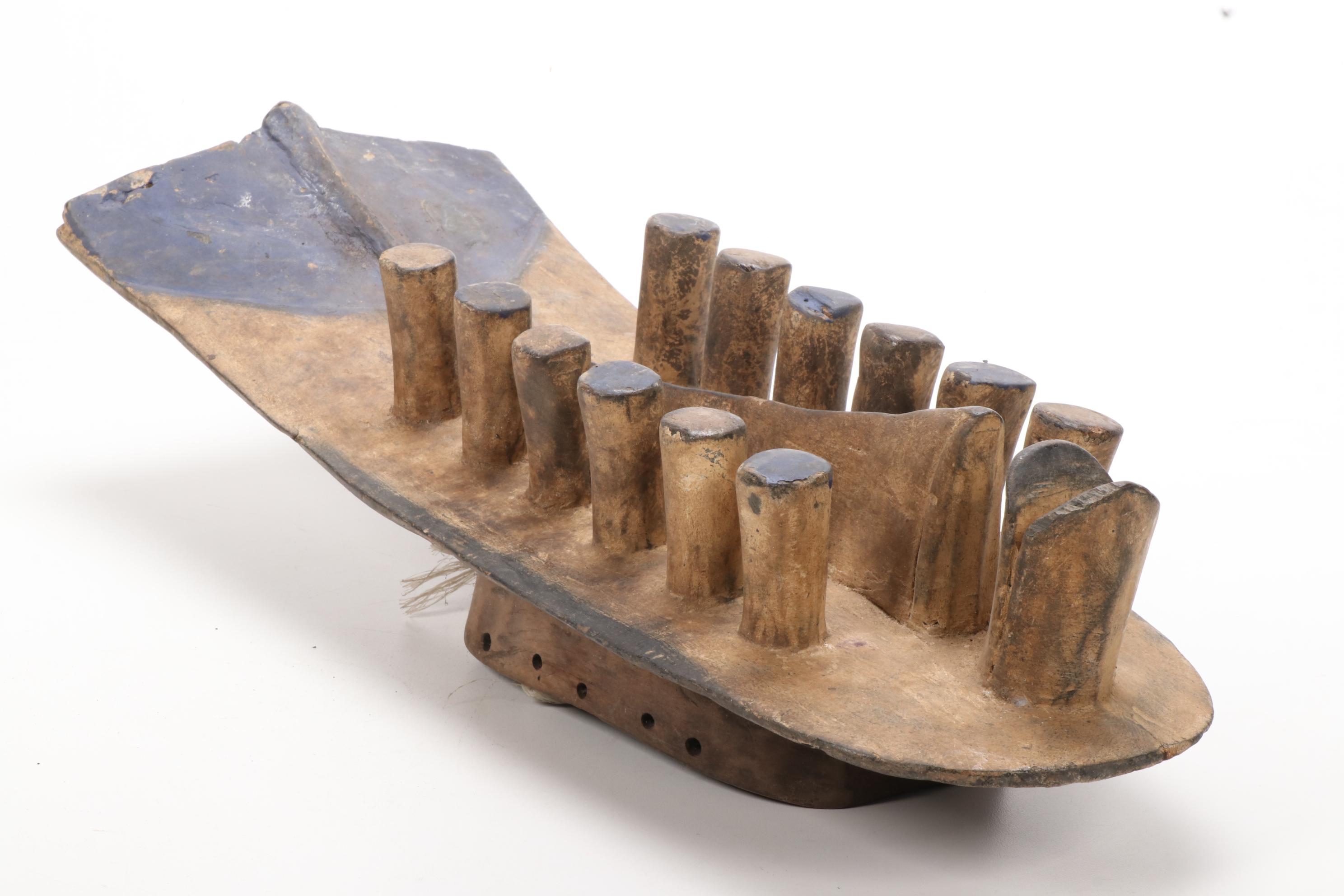 Grebo Style Hand-Carved Wood Mask