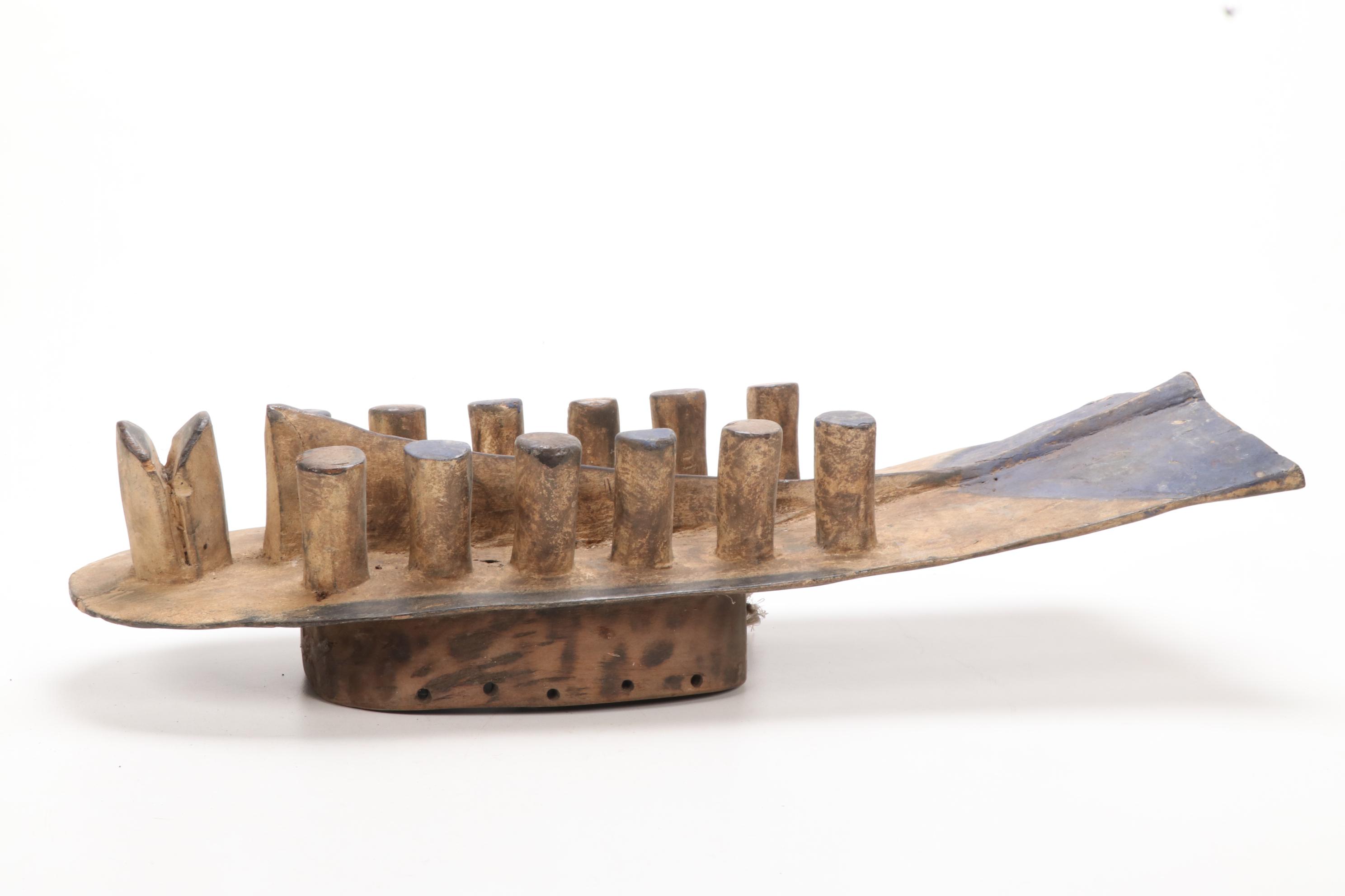 Grebo Style Hand-Carved Wood Mask