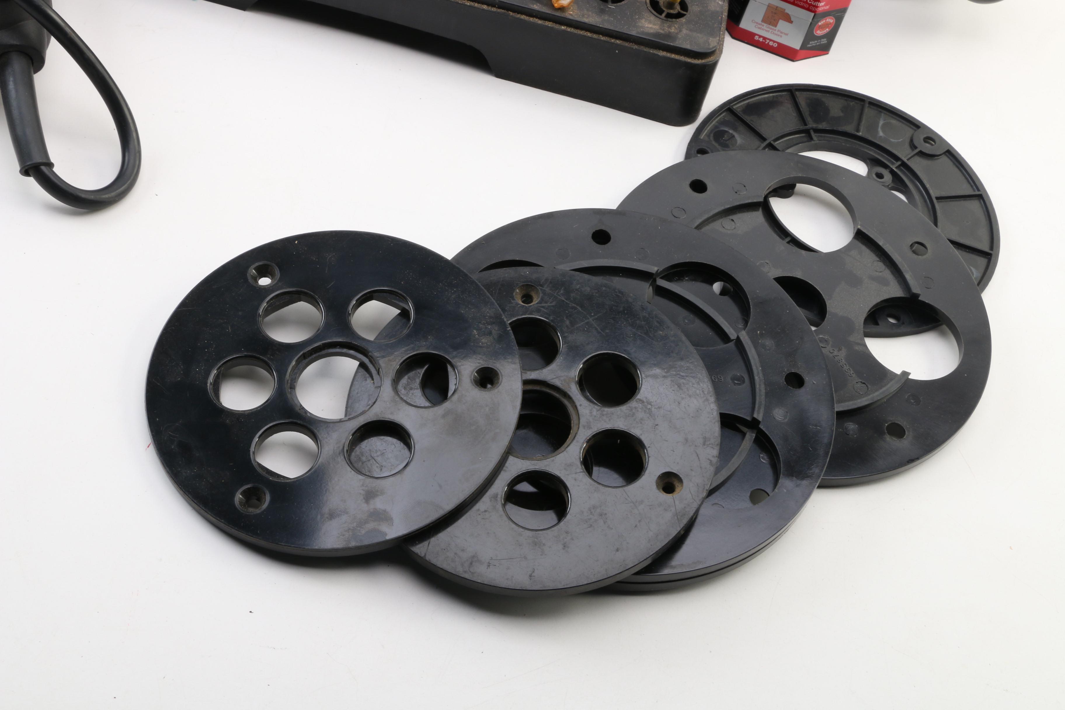 Porter-Cable Heavy Duty Router, Freud Mini Router, Jigs and Accessories