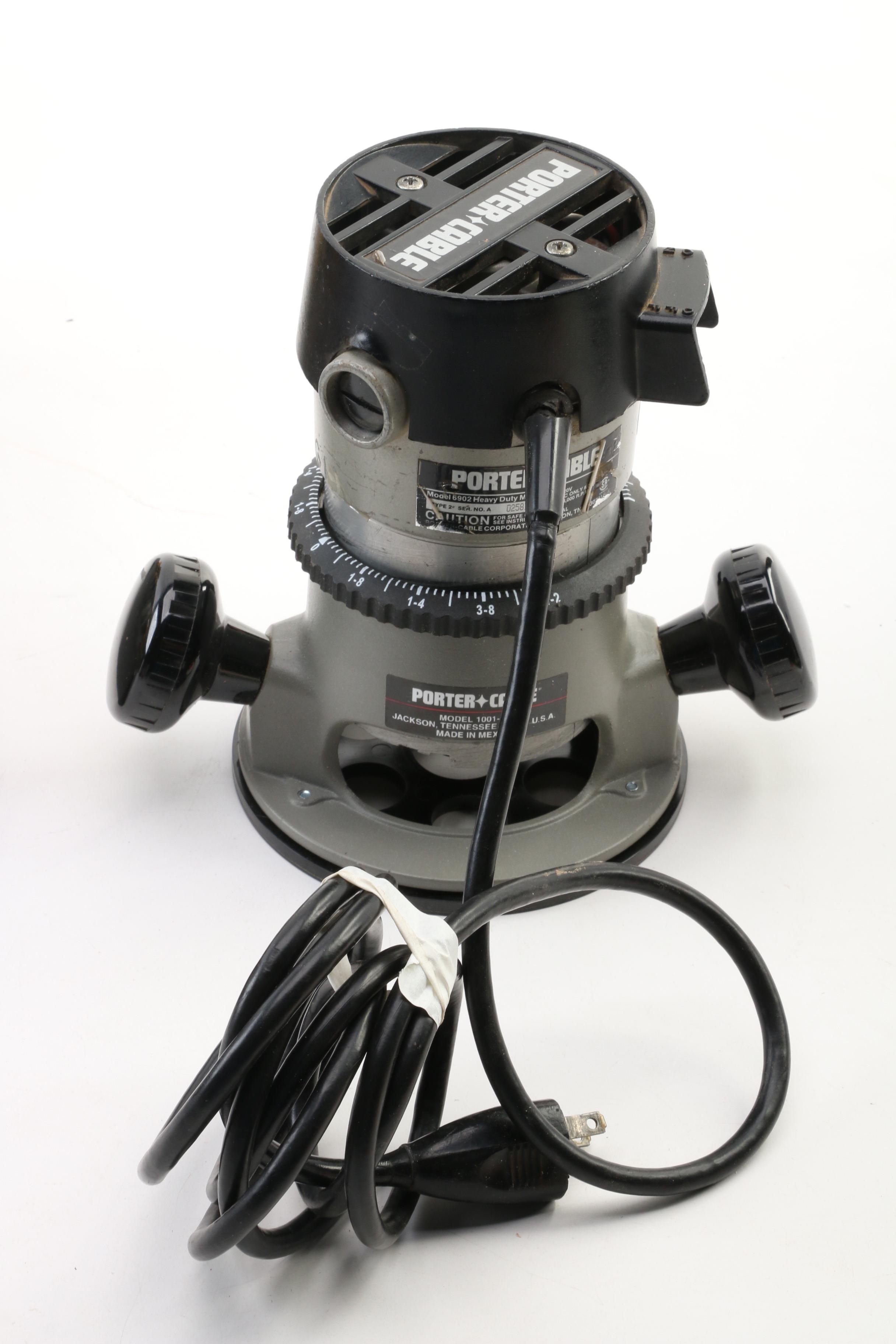 Porter-Cable Heavy Duty Router, Freud Mini Router, Jigs and Accessories
