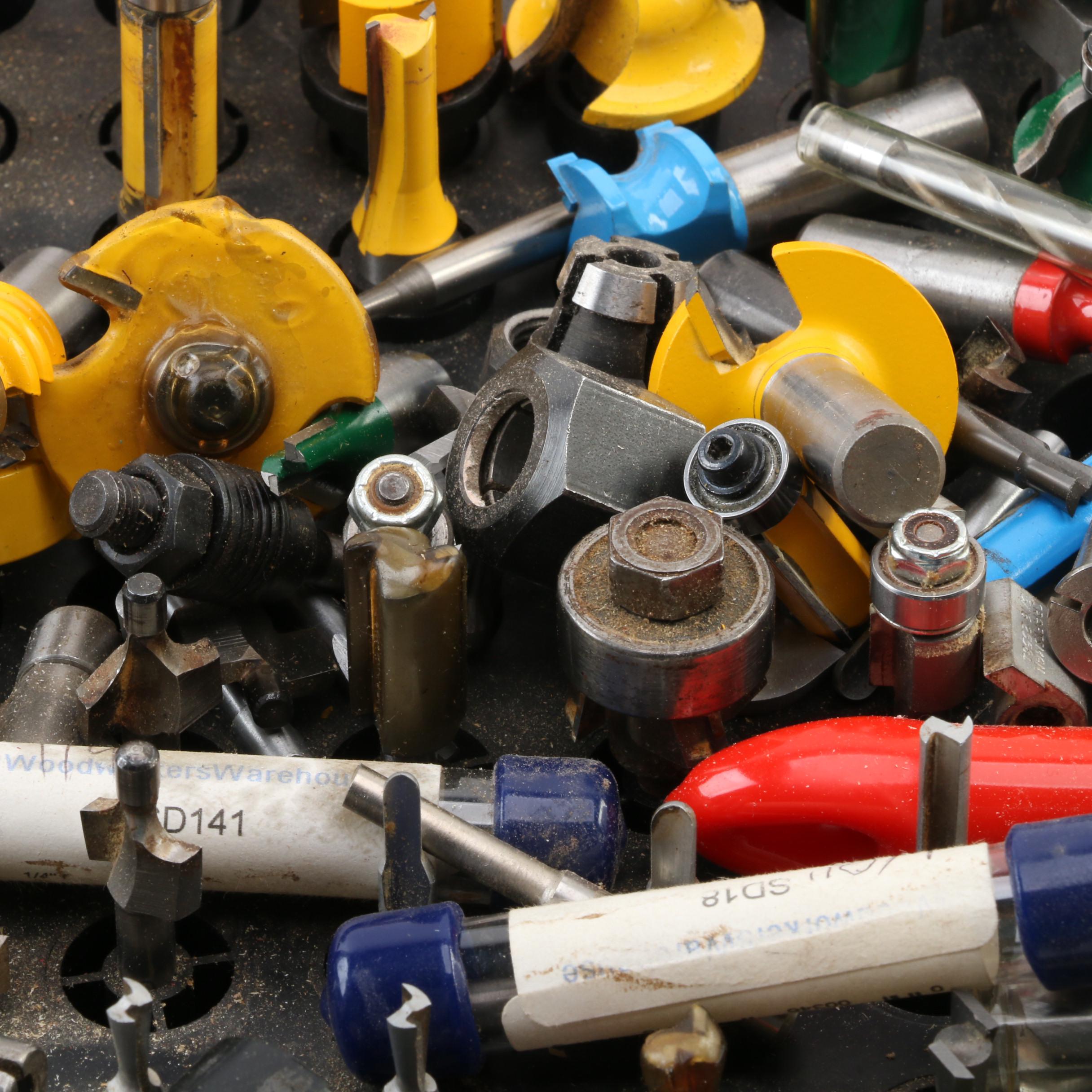 Porter-Cable Heavy Duty Router, Freud Mini Router, Jigs and Accessories