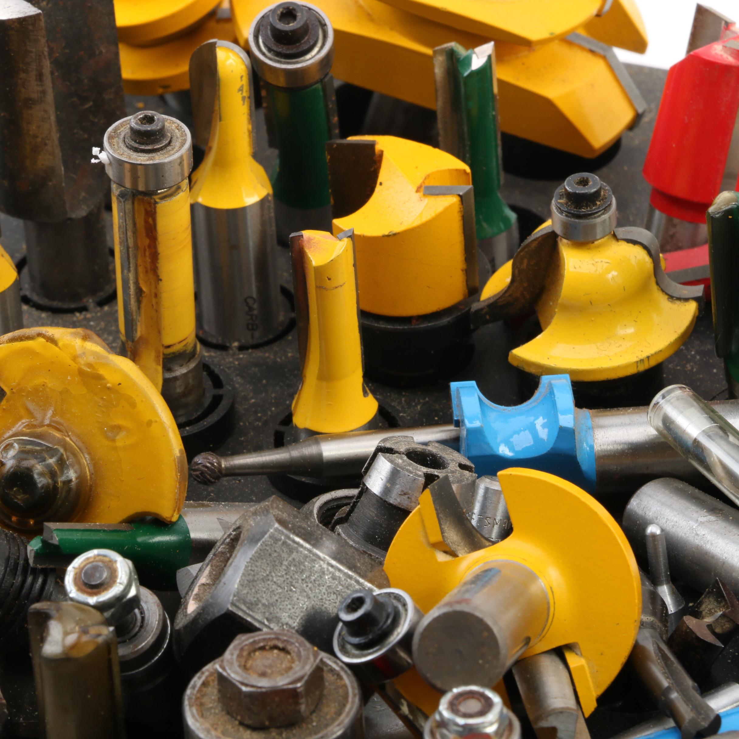 Porter-Cable Heavy Duty Router, Freud Mini Router, Jigs and Accessories