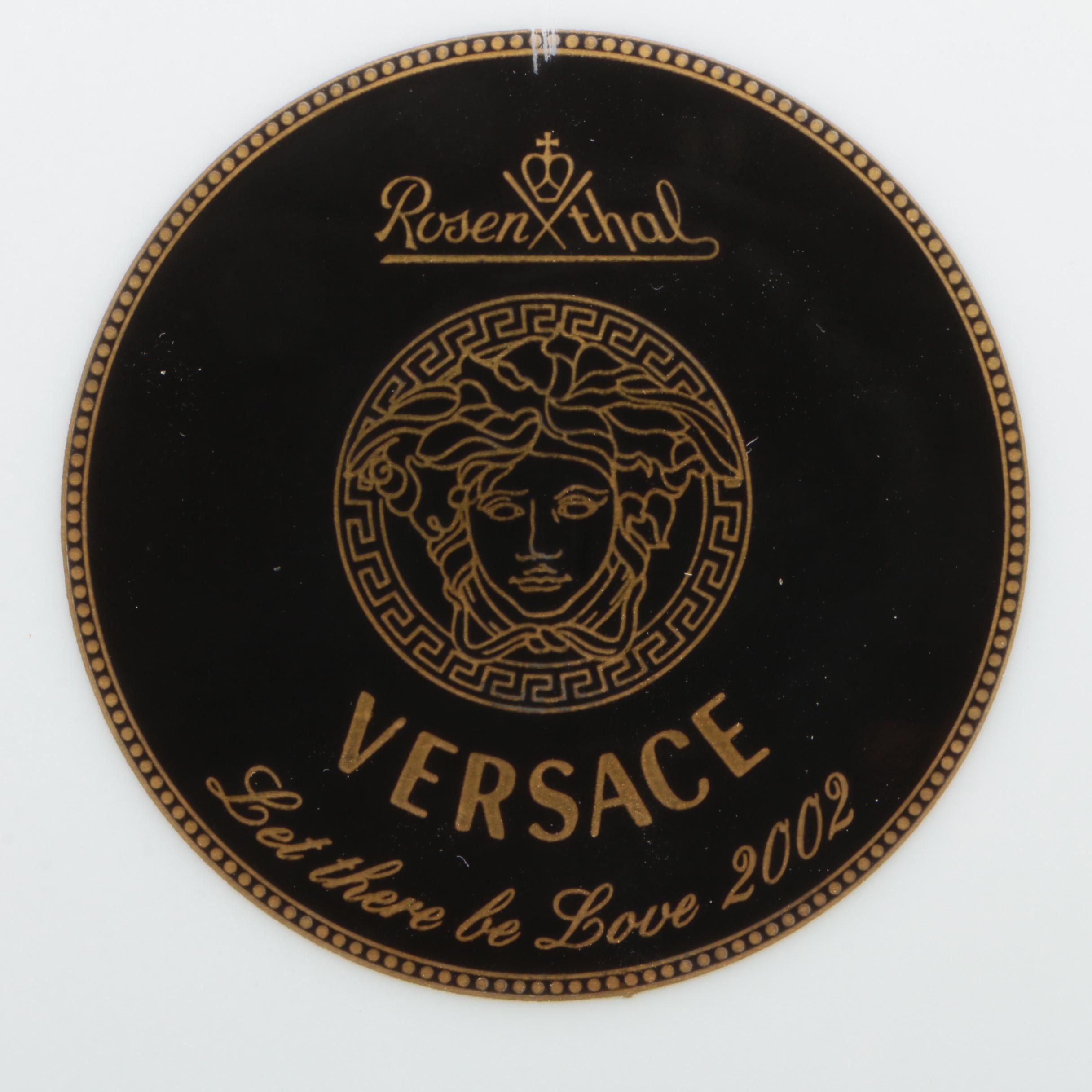 Versace for Rosenthal "Let There Be Love" Porcelain Salad Plate, 2002