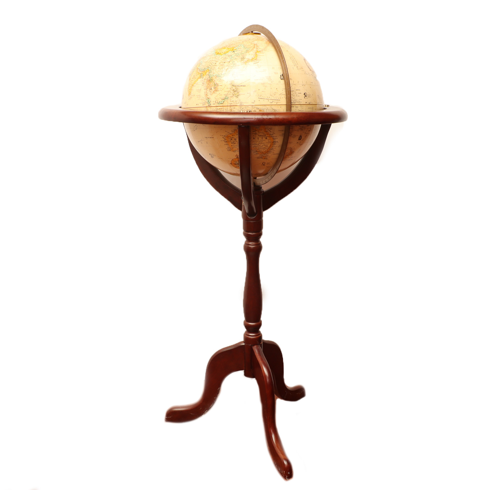 Replogle World Classic Series Standing Globe, Mid to Late 20th Century