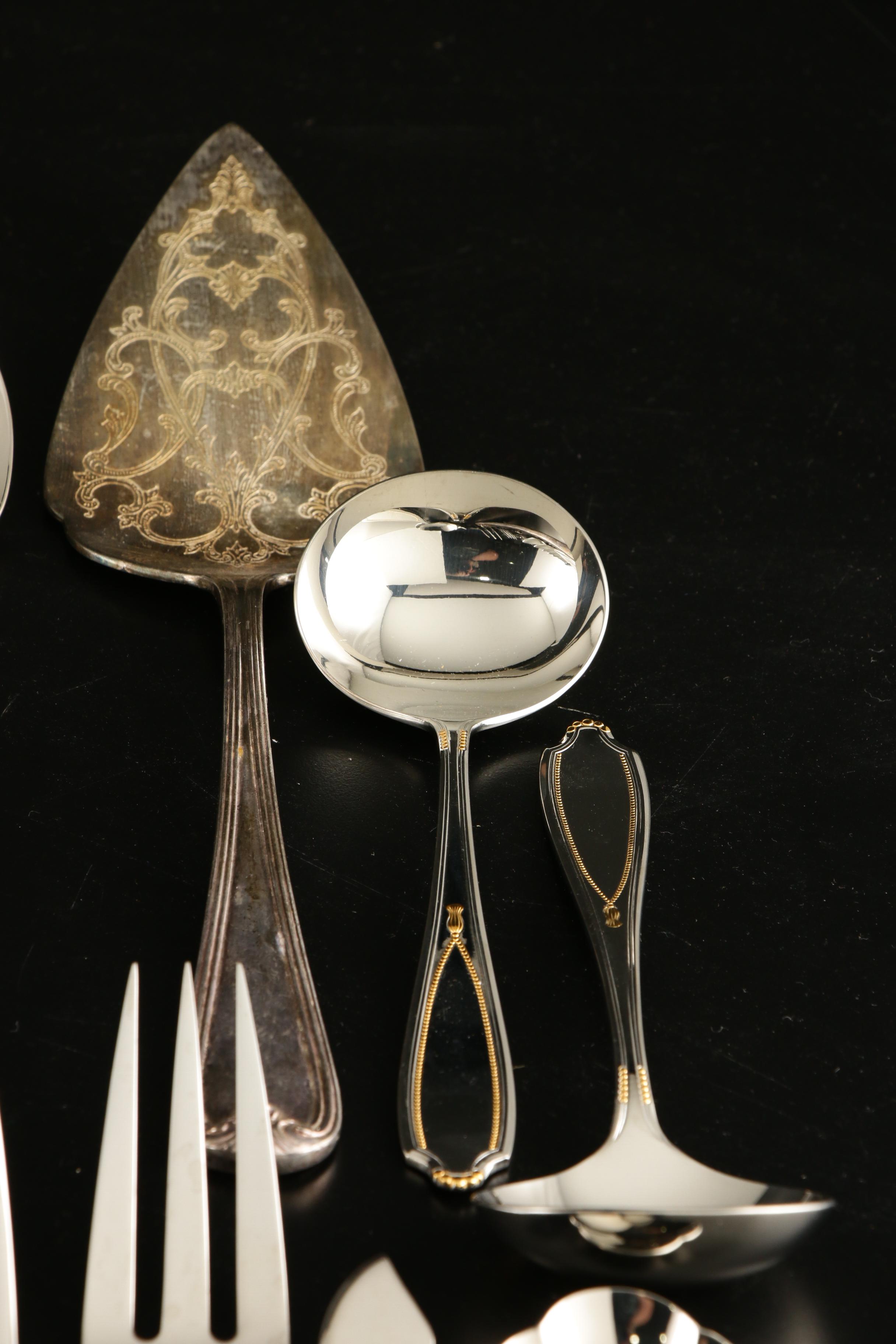 Yamazaki Stainless Steel "Victoria Gold" Flatware