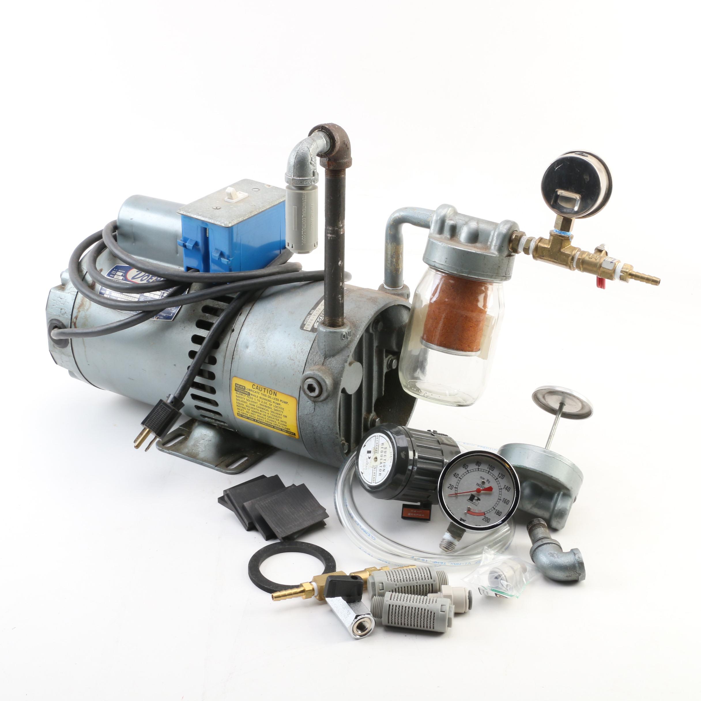 Doerr Electric Corp. Motor D271X Electric Vacuum Pump, Gauge, Regulator and More