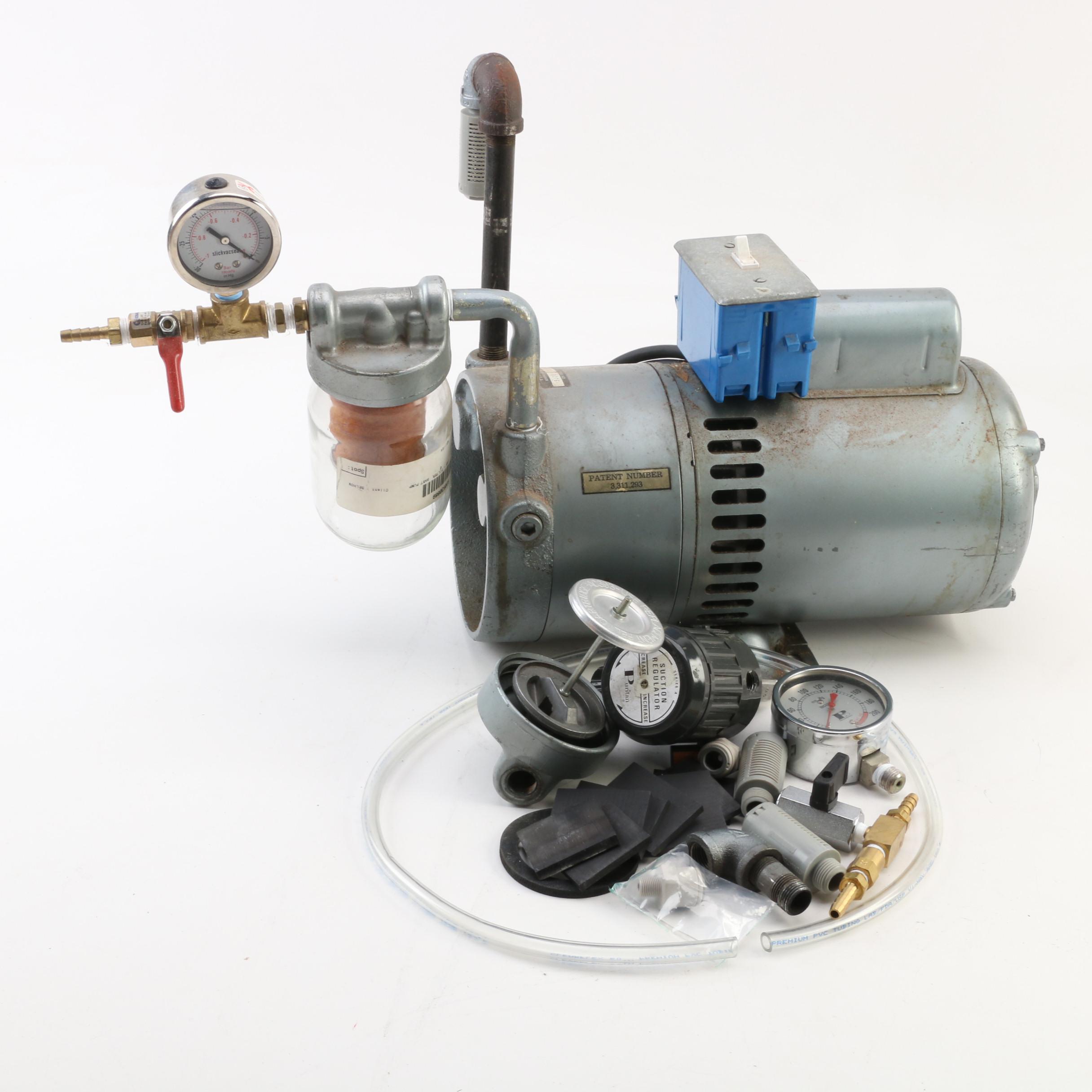Doerr Electric Corp. Motor D271X Electric Vacuum Pump, Gauge, Regulator and More