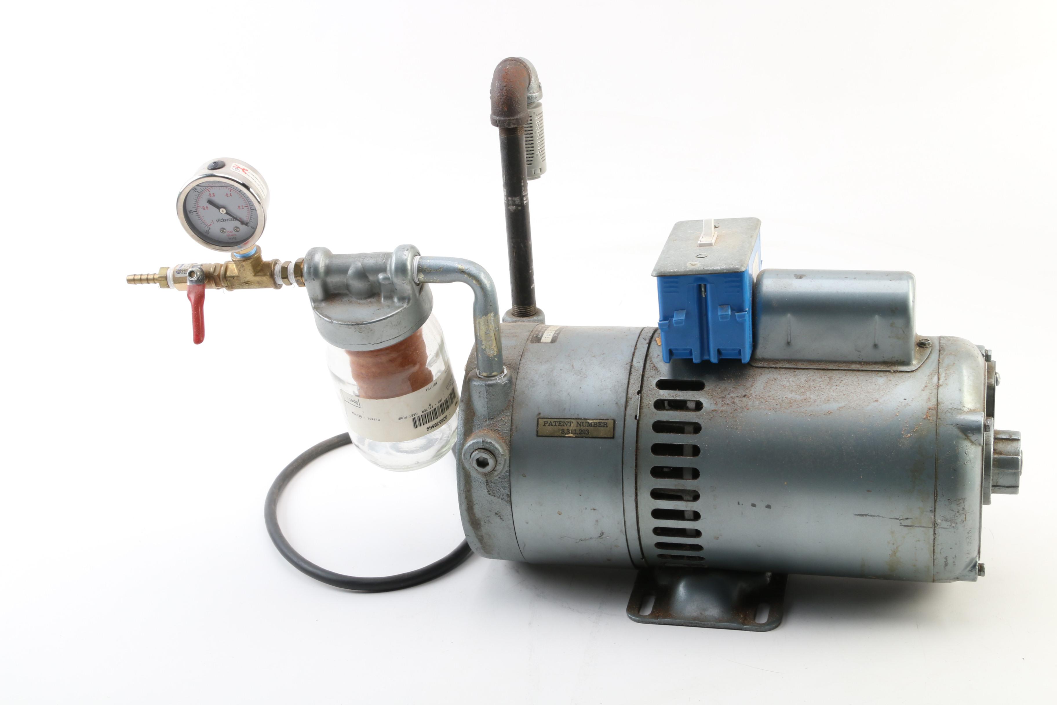 Doerr Electric Corp. Motor D271X Electric Vacuum Pump, Gauge, Regulator and More