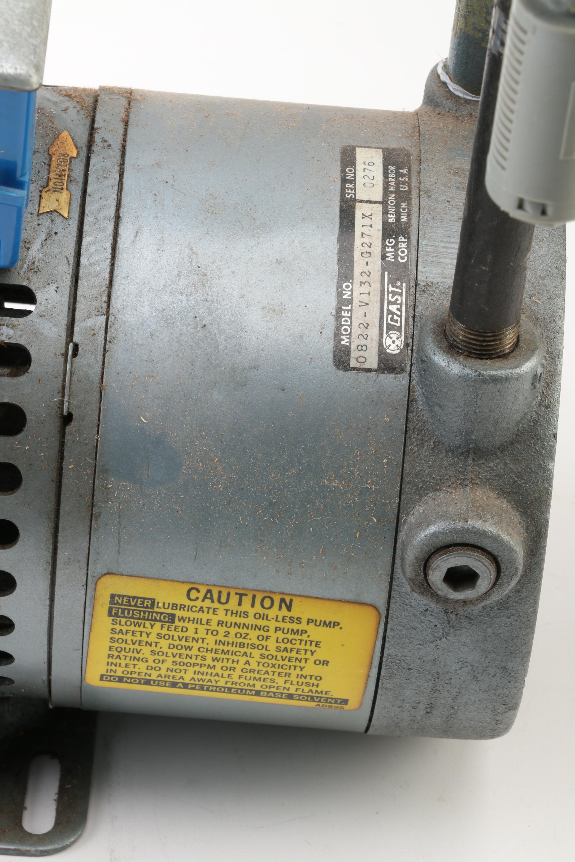 Doerr Electric Corp. Motor D271X Electric Vacuum Pump, Gauge, Regulator and More