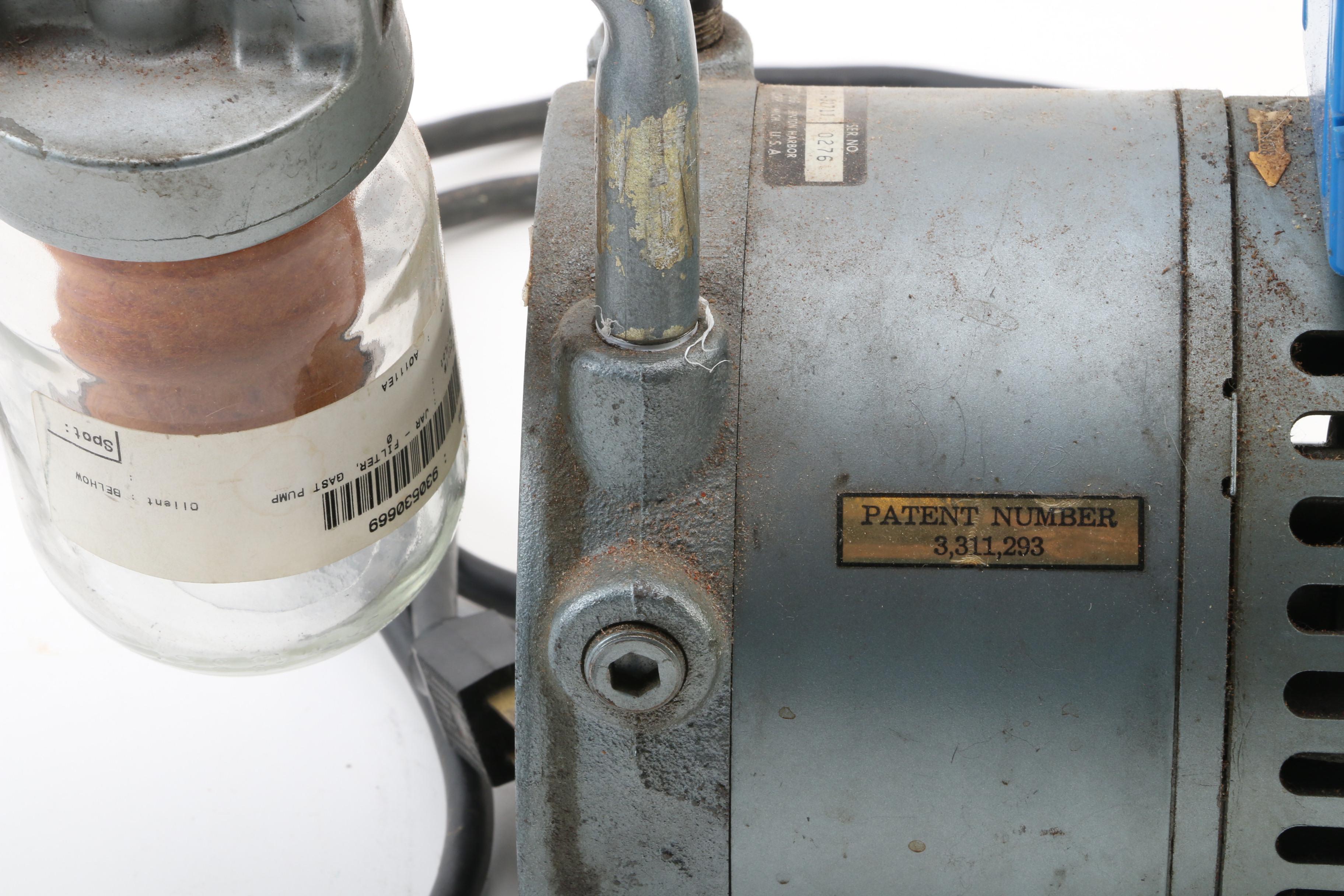 Doerr Electric Corp. Motor D271X Electric Vacuum Pump, Gauge, Regulator and More