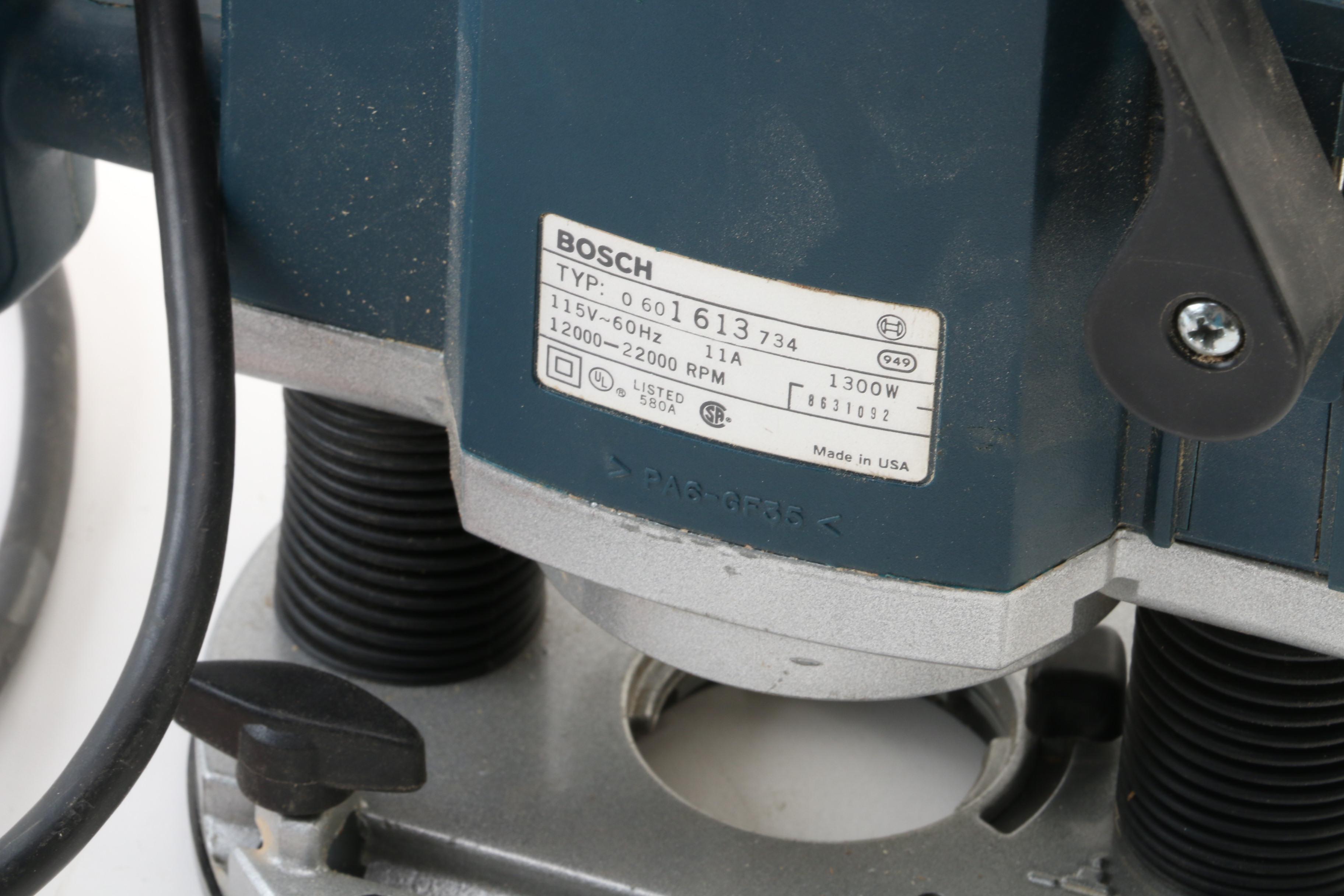 Bosch Fixed Base and Plunge Routers, Freud Router, Speed Controllers and More