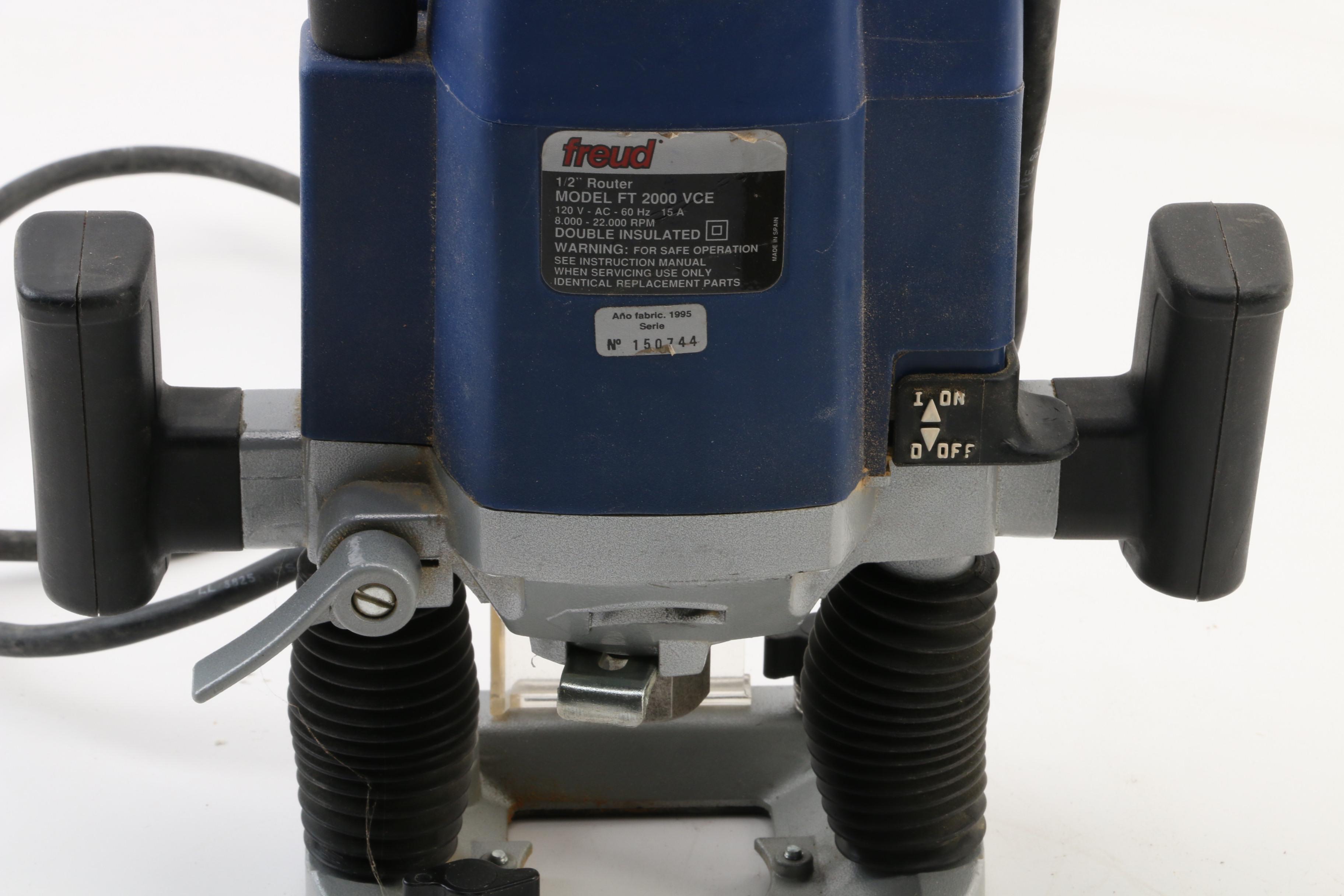 Bosch Fixed Base and Plunge Routers, Freud Router, Speed Controllers and More