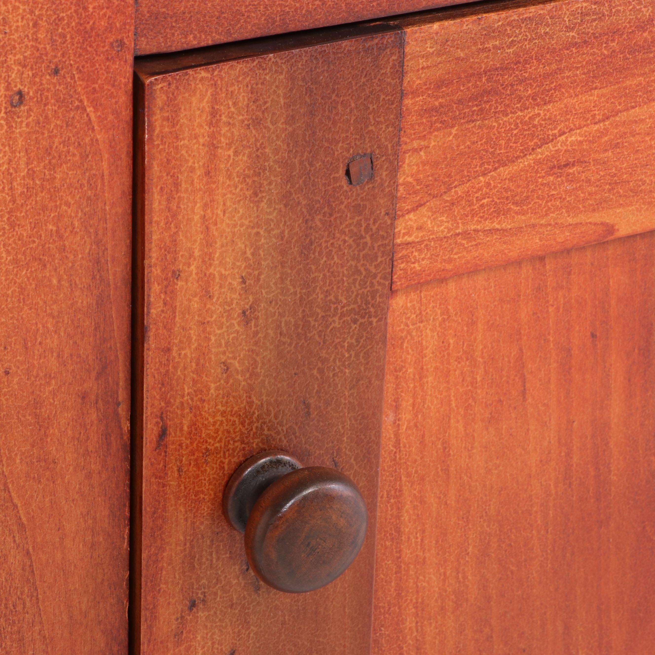 David T. Smith Colonial Style Cherry Finish Corner Cabinet