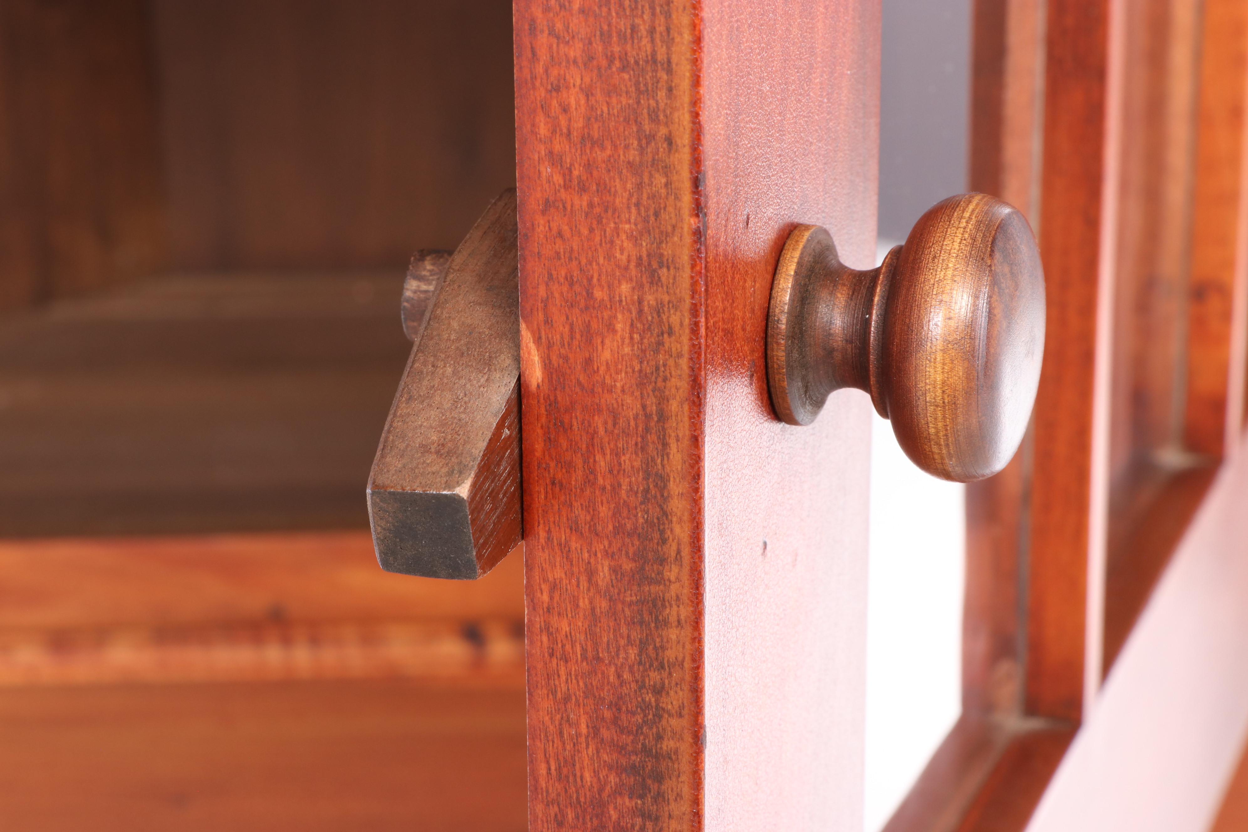 David T. Smith Colonial Style Cherry Finish Corner Cabinet