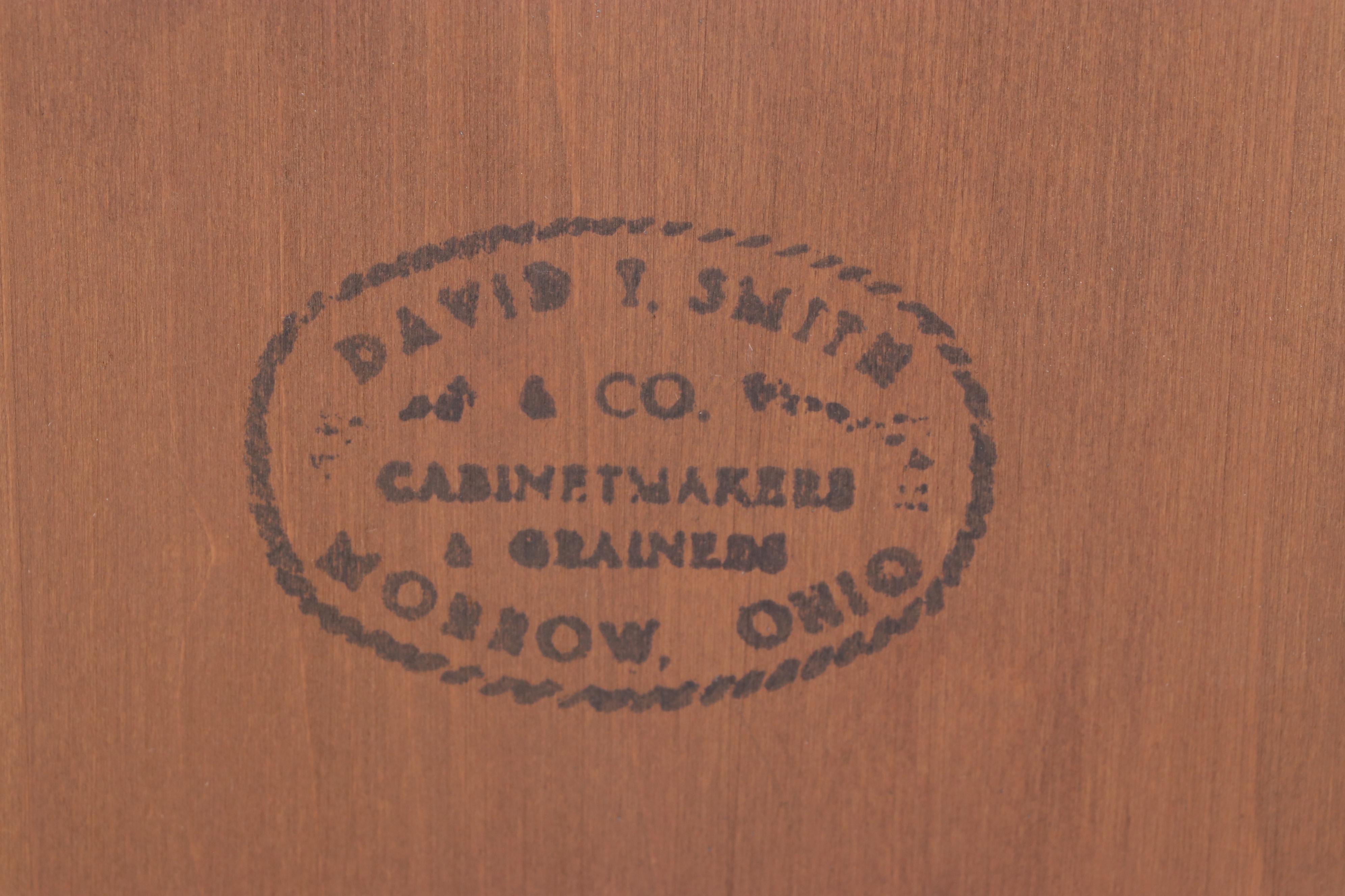 David T. Smith Colonial Style Cherry Finish Corner Cabinet