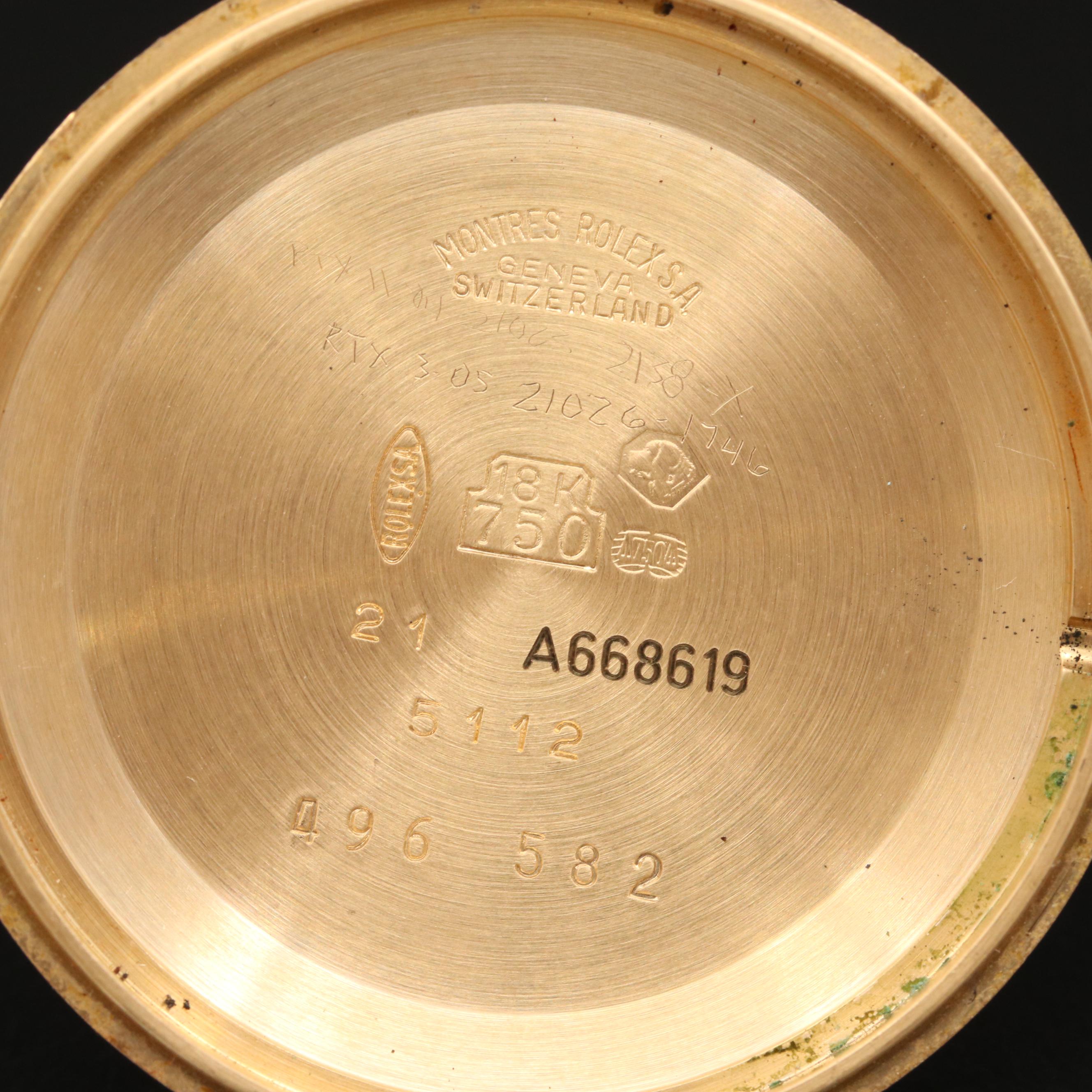 Rolex Cellini 18k Yellow Gold Manual Winding Watch 1999