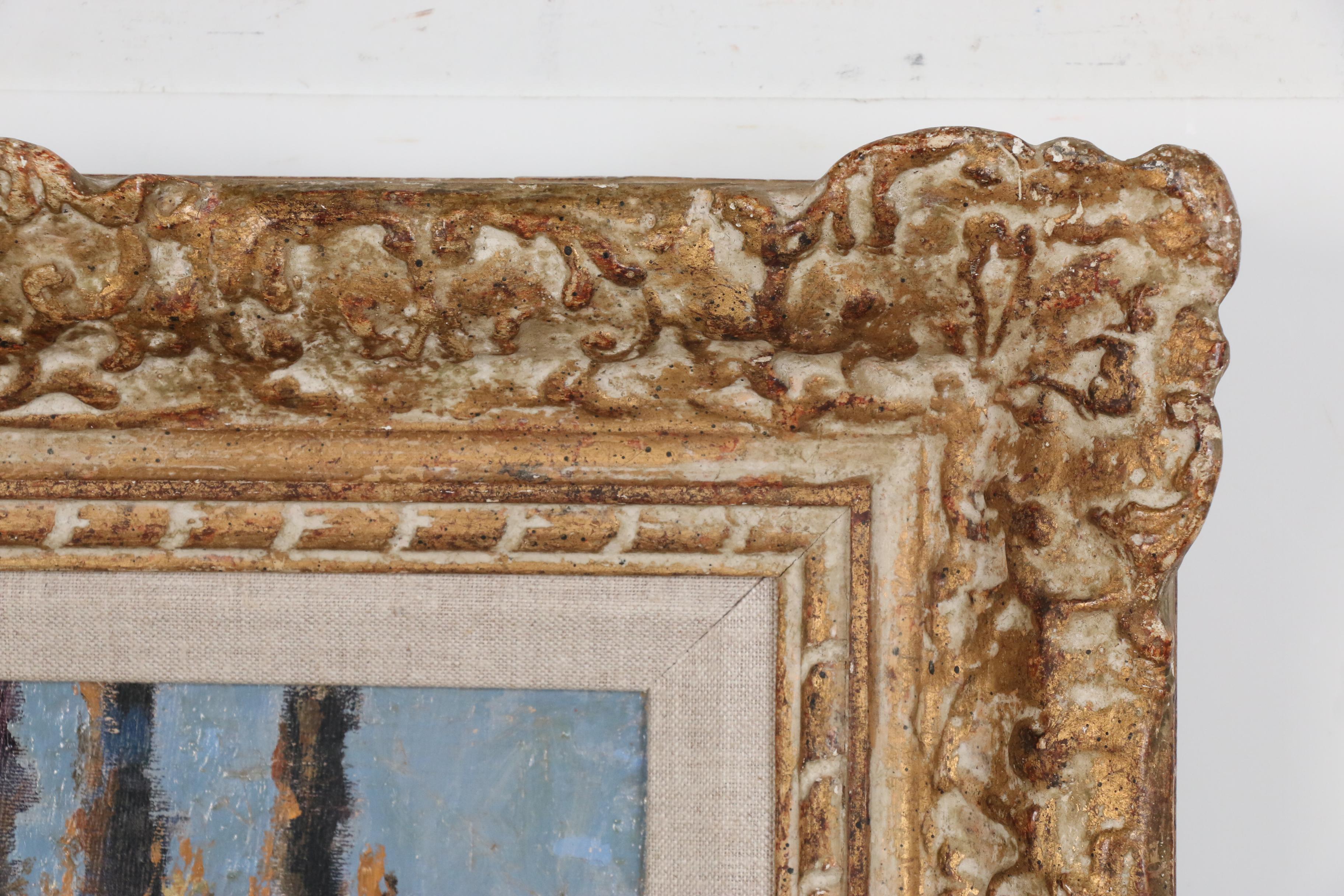 Oil Painting after Claude Monet "Woman in the Garden," Mid 20th Century