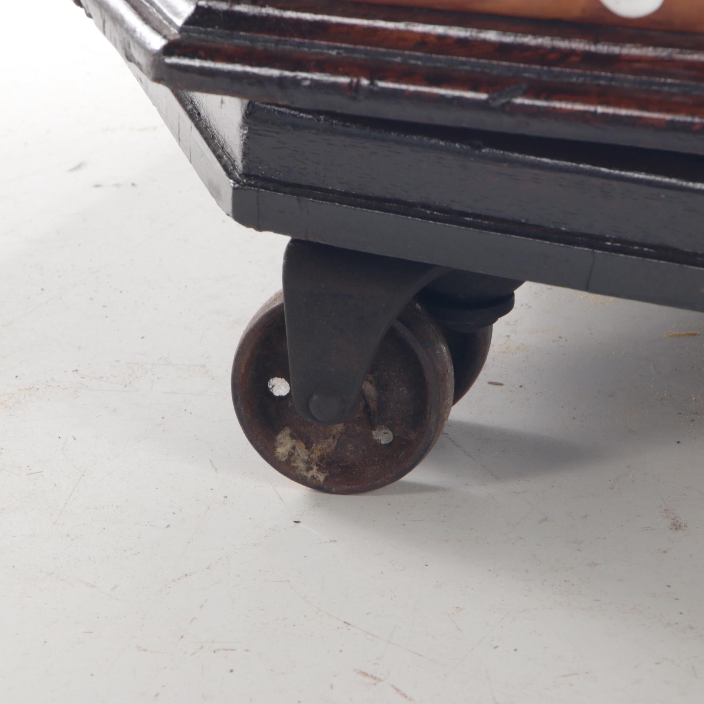 Pine Octagonal Revolving Nut and Bolt Cabinet, Early to Mid 20th C