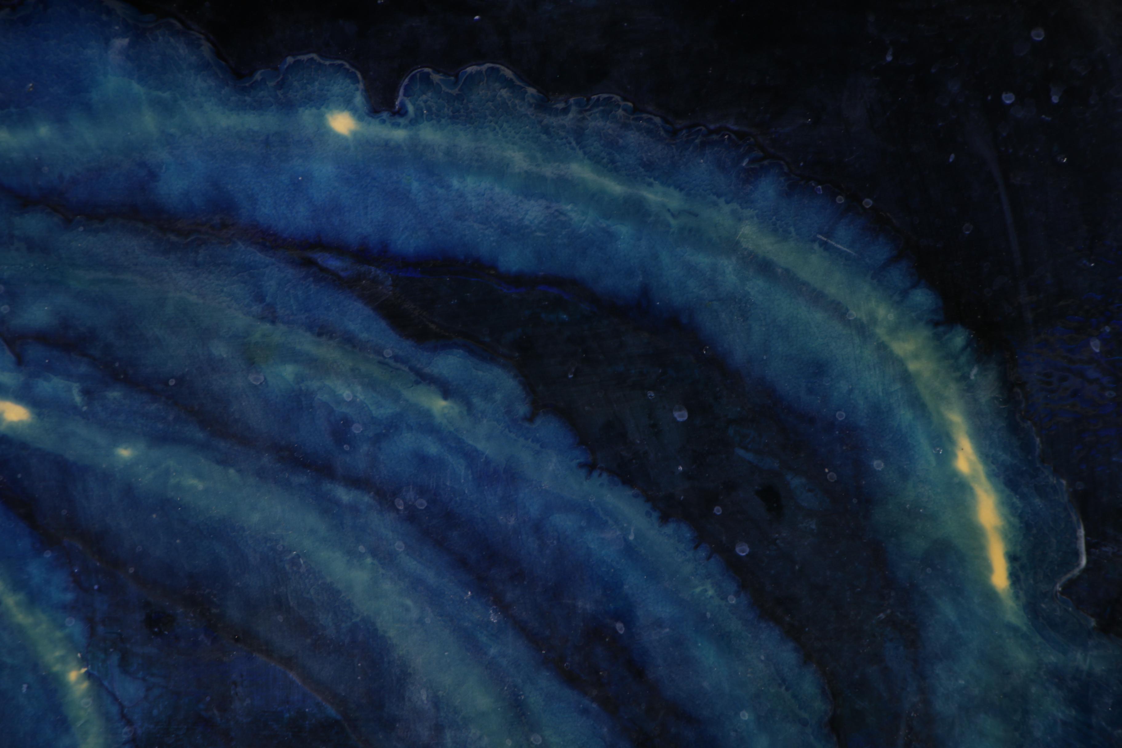 Kanti Campagna Enamel Painting on Metal "Fireworks", 1981