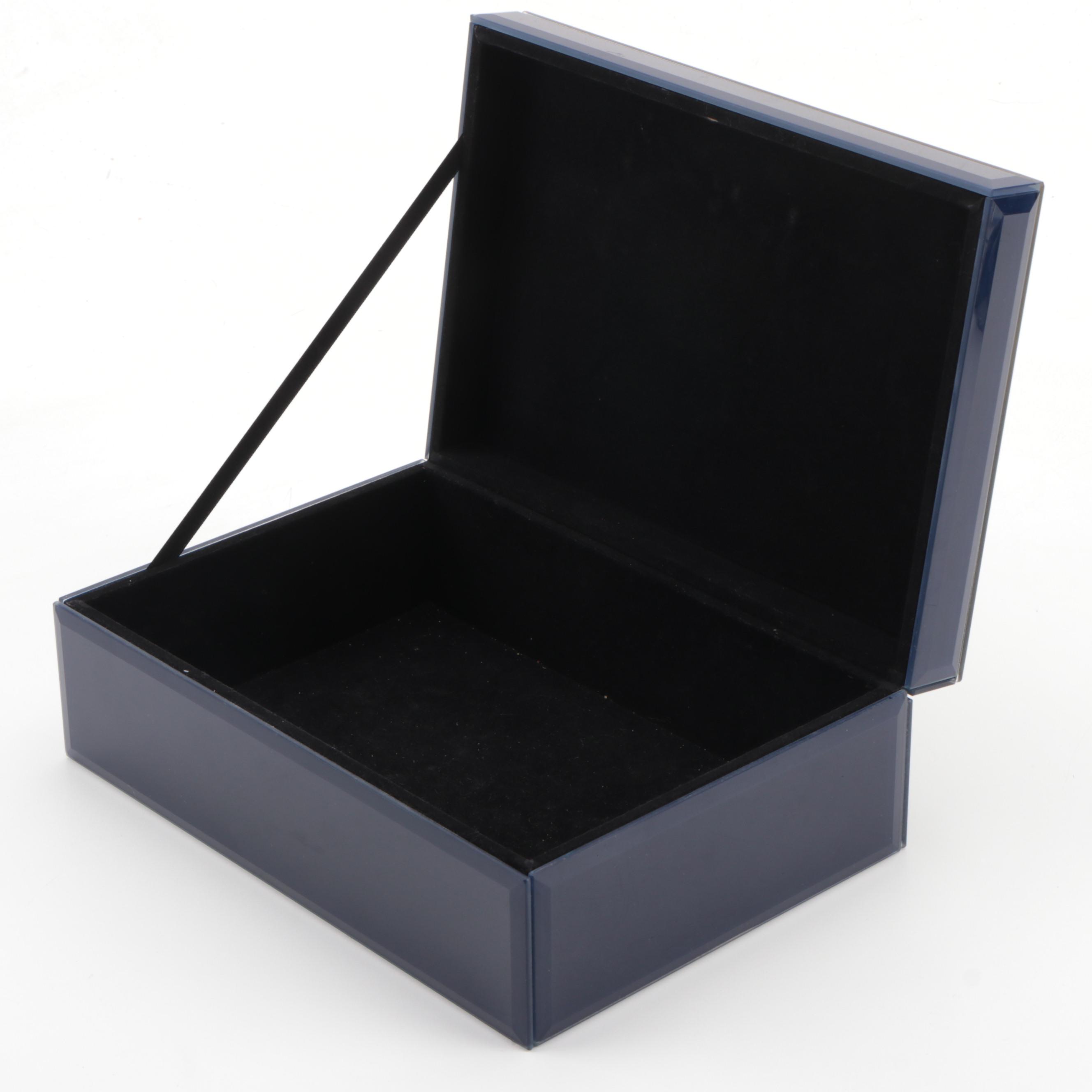 Tahari Home Metallic Abstract Inlay Lidded Box