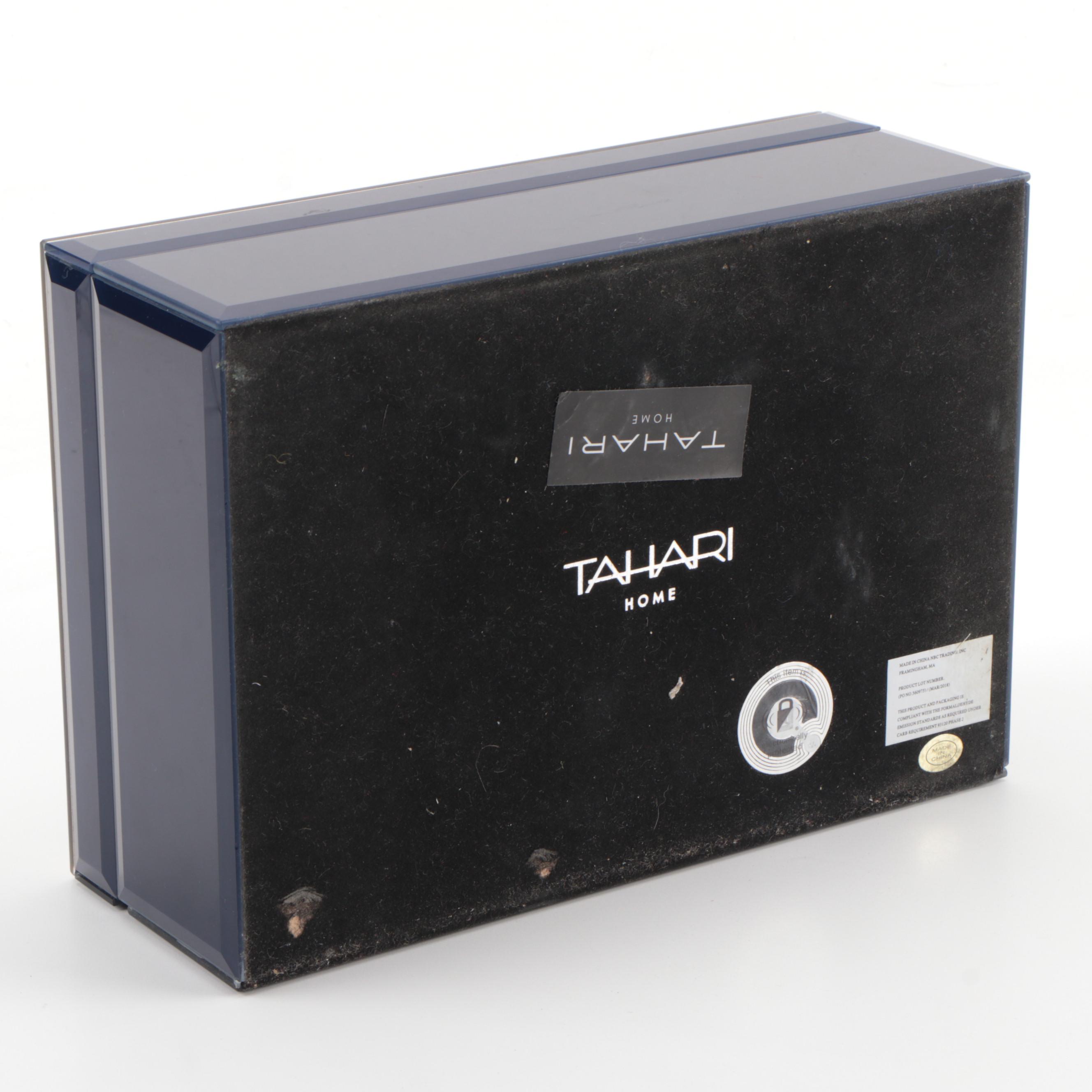 Tahari Home Metallic Abstract Inlay Lidded Box