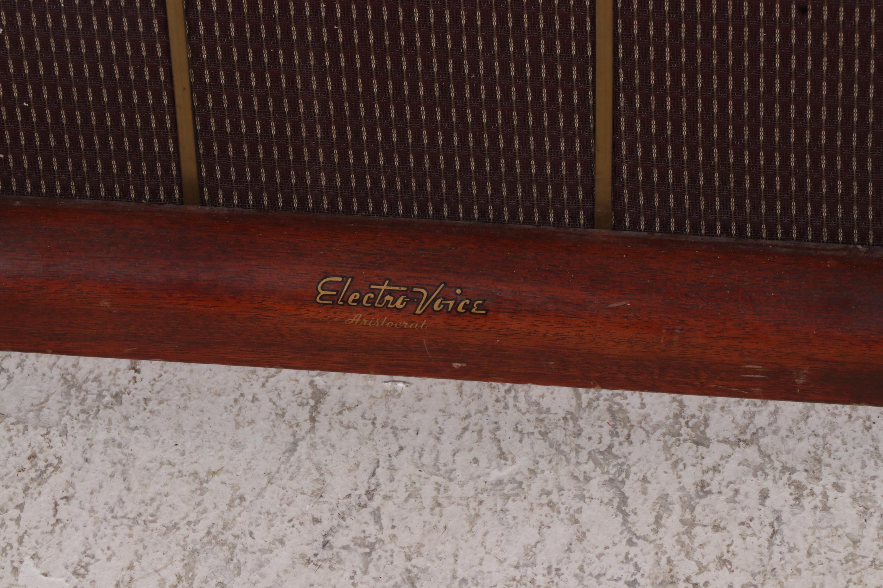 Electro-Voice "Aristocrat" Hi Fi Corner Standing Mahogany Speakers, Mid-20th C