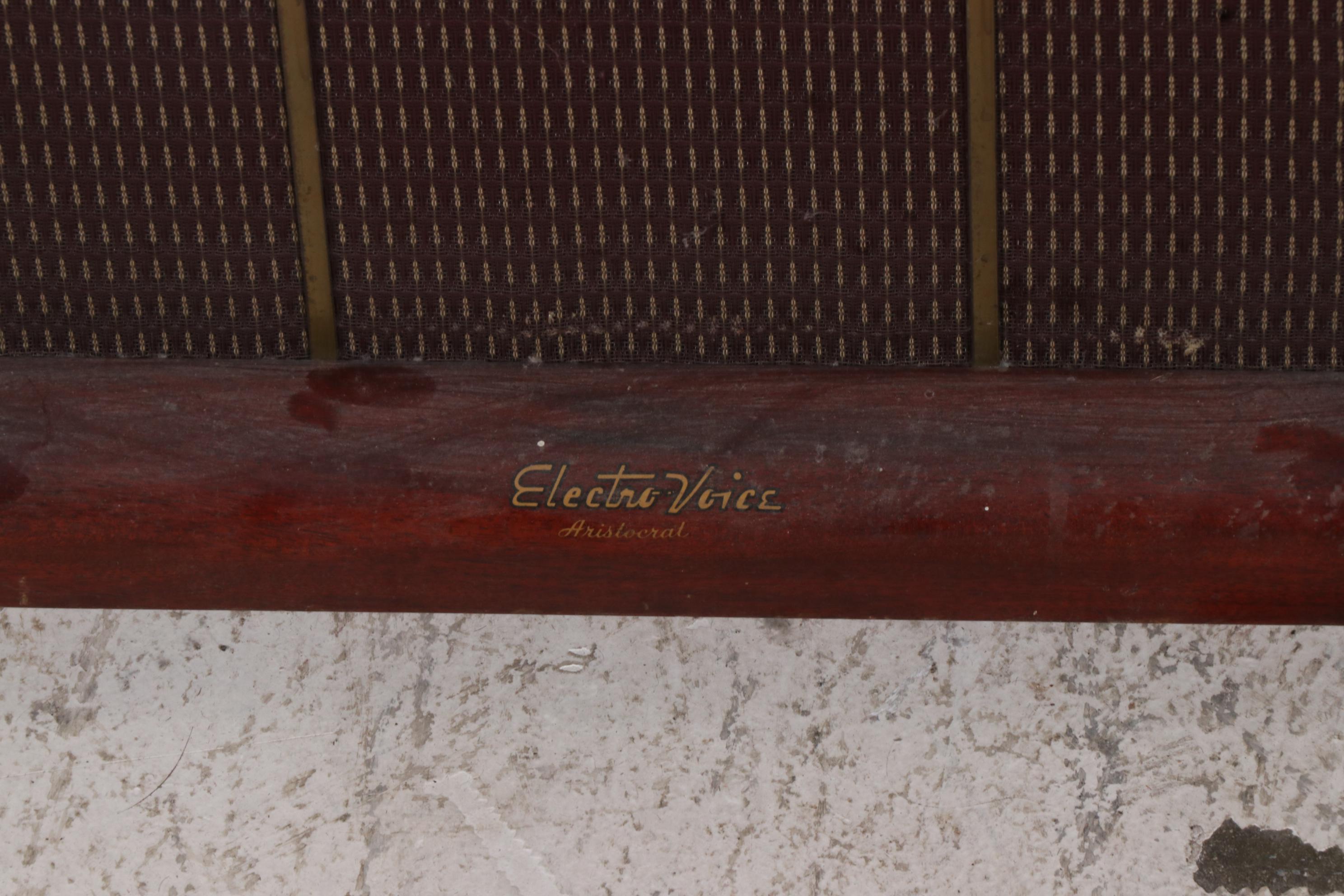 Electro-Voice "Aristocrat" Hi Fi Corner Standing Mahogany Speakers, Mid-20th C